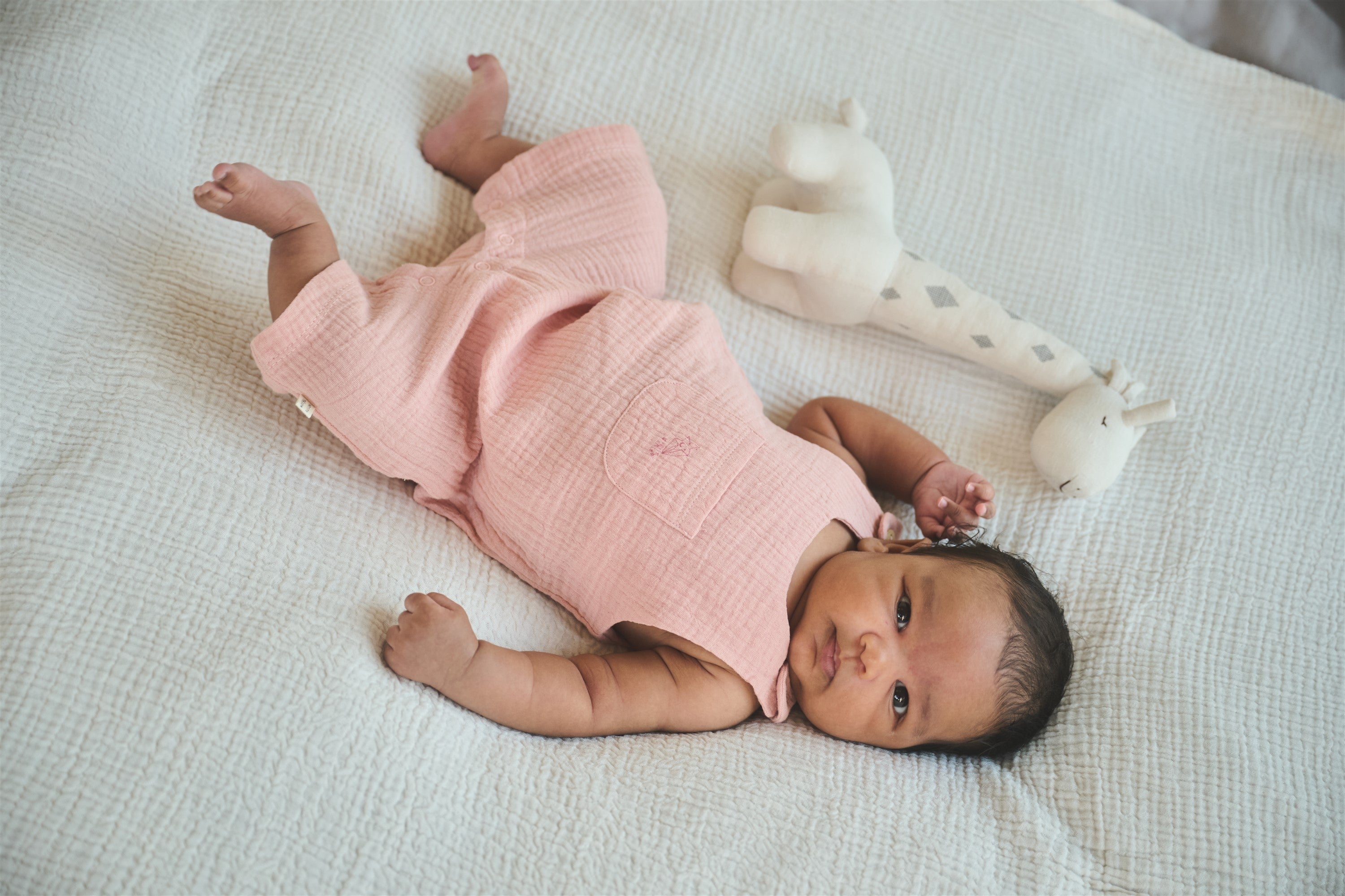 Petite Maison Sako Mousseline Speelpakje Pastel Pink