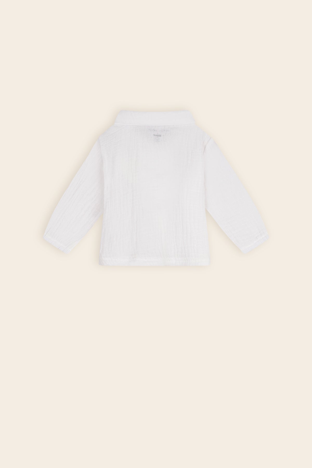 Petite Maison Kati Mousseline Blouse Ronde Kraag Natural White