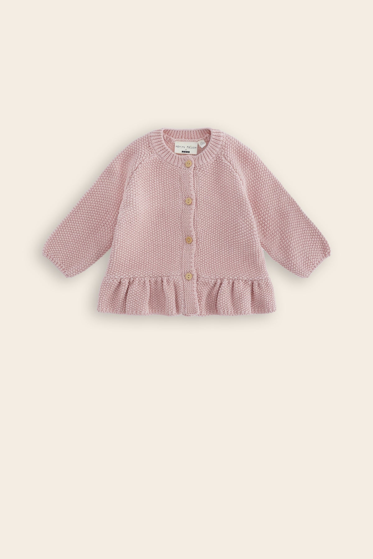 Petite Maison Kimo Gebreid Vest met Ruffle Roze