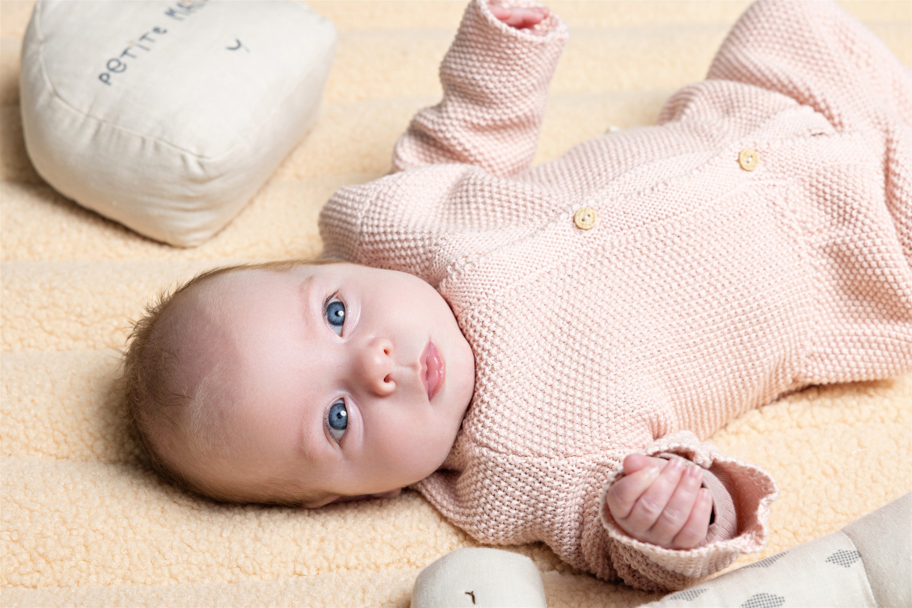 Petite Maison Kimo Gebreid Vest met Ruffle Roze