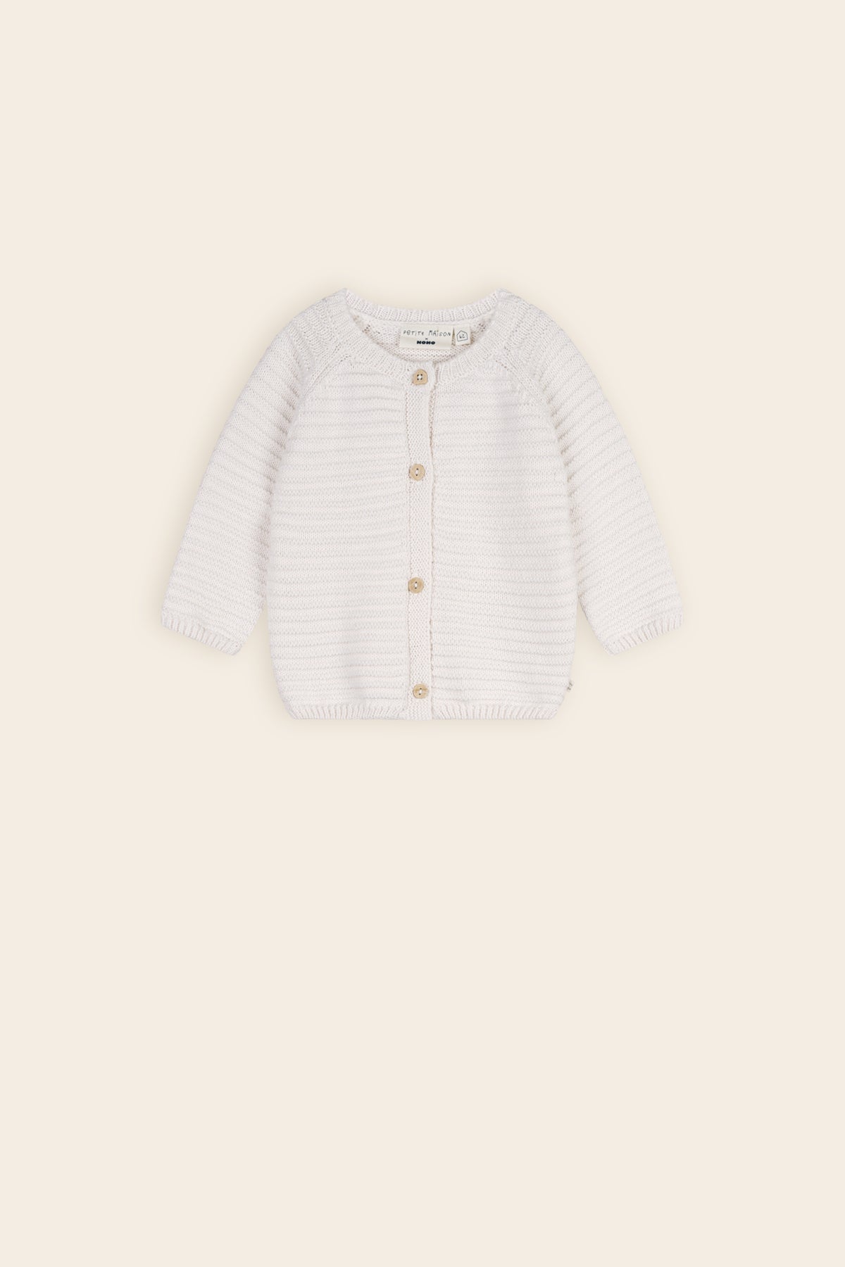 Petite Maison Kiki Gebreid Vest Natural White