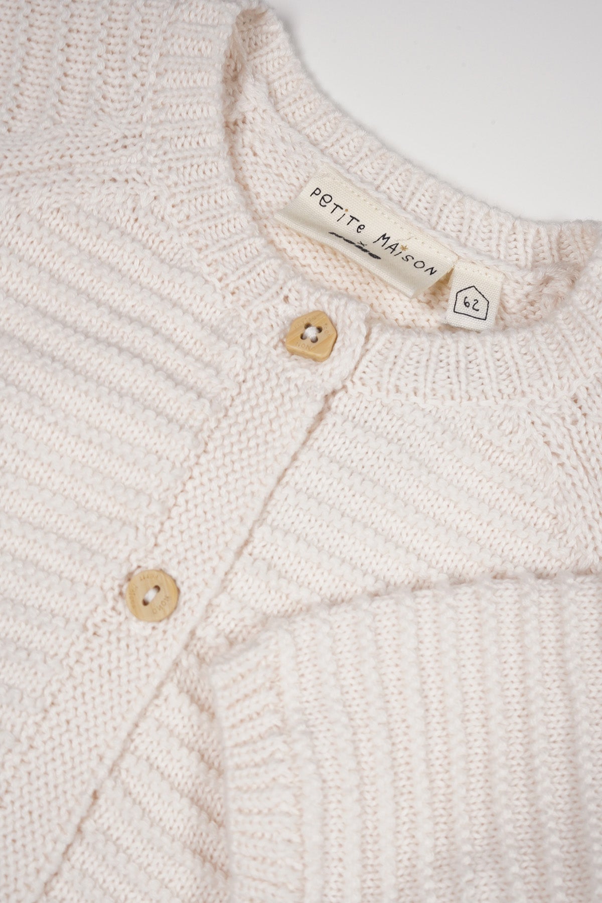 Petite Maison Kiki Gebreid Vest Natural White