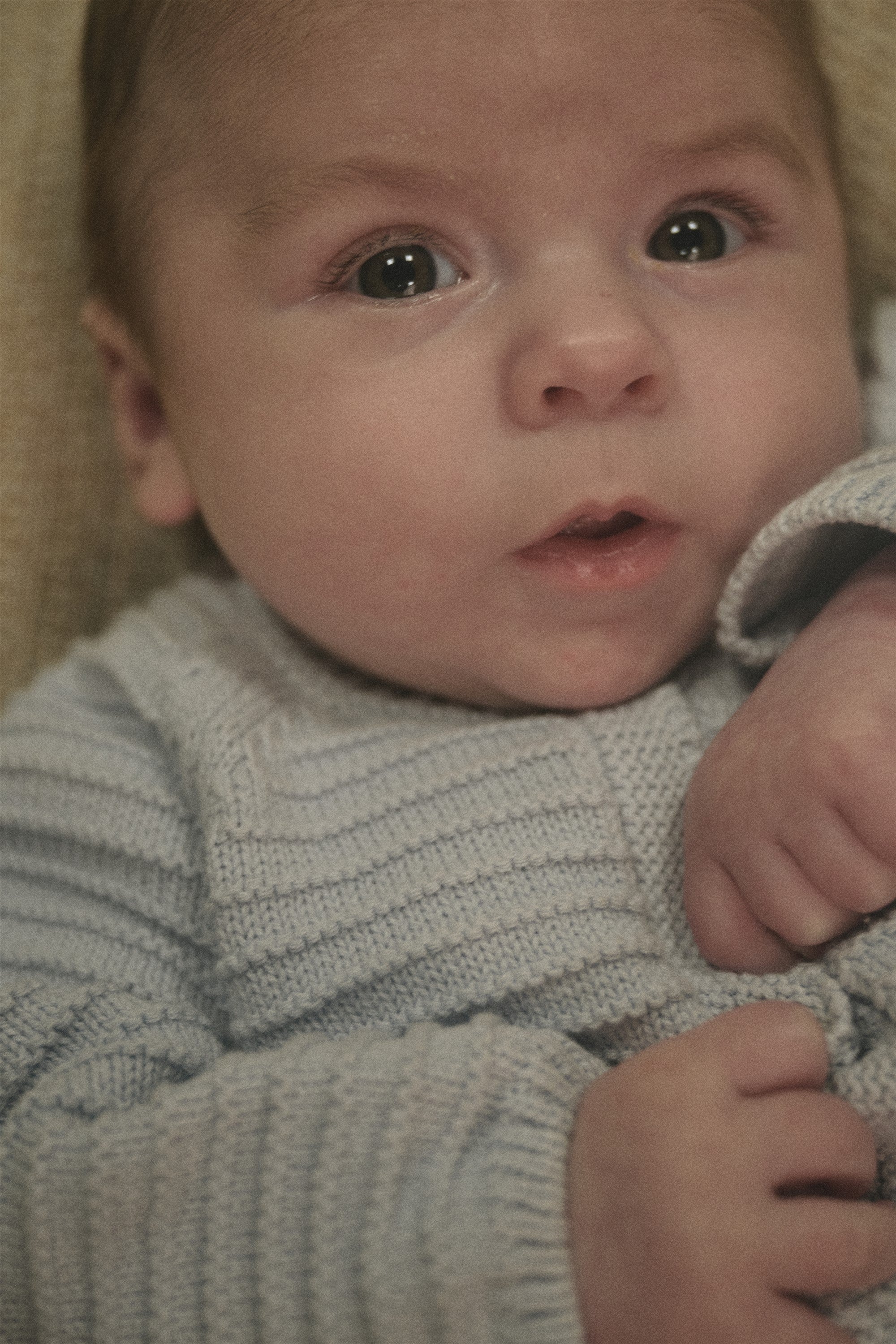 Petite Maison Kiki Gebreid Vest Heather Blue