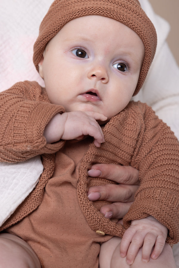 Petite Maison Kiki Gebreid Vest Bruin