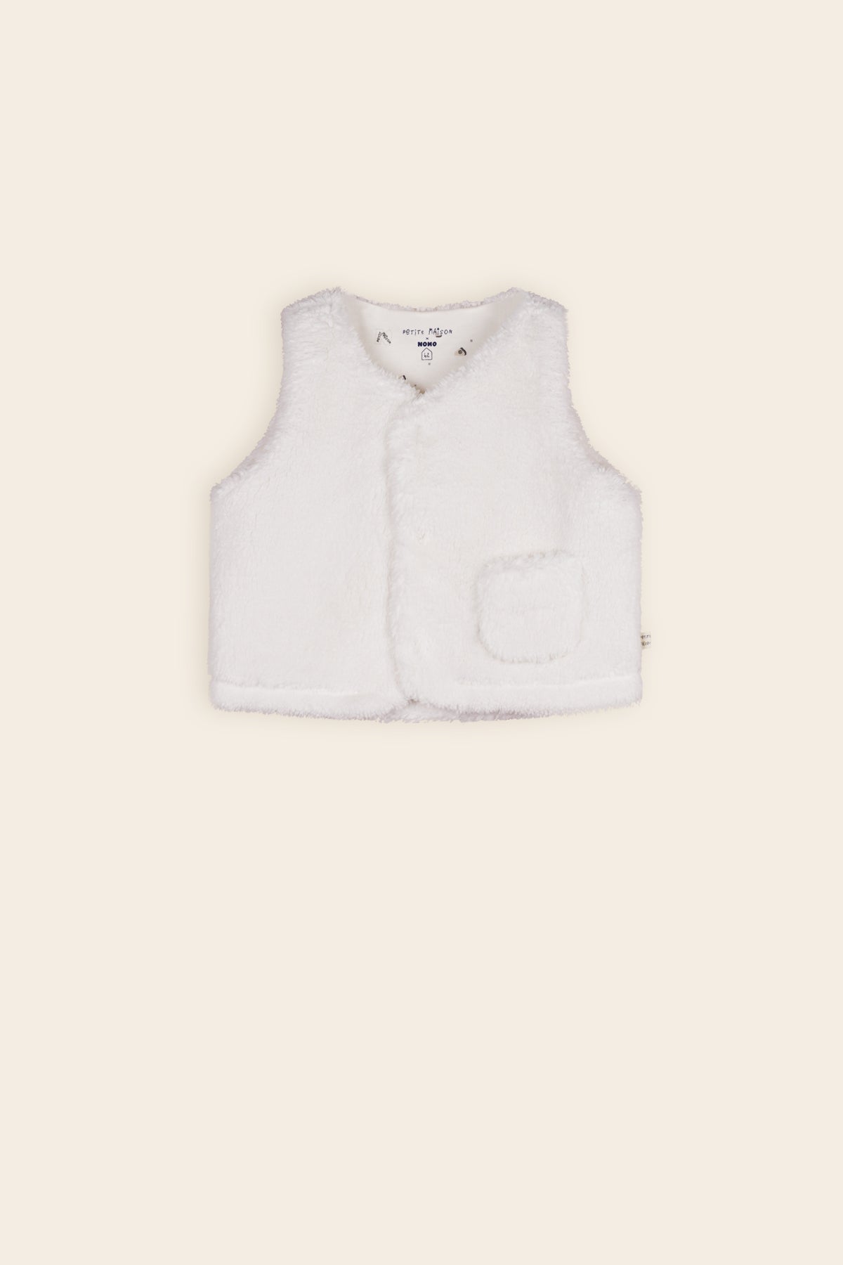 Petite Maison Kato Teddy Gilet Natural White