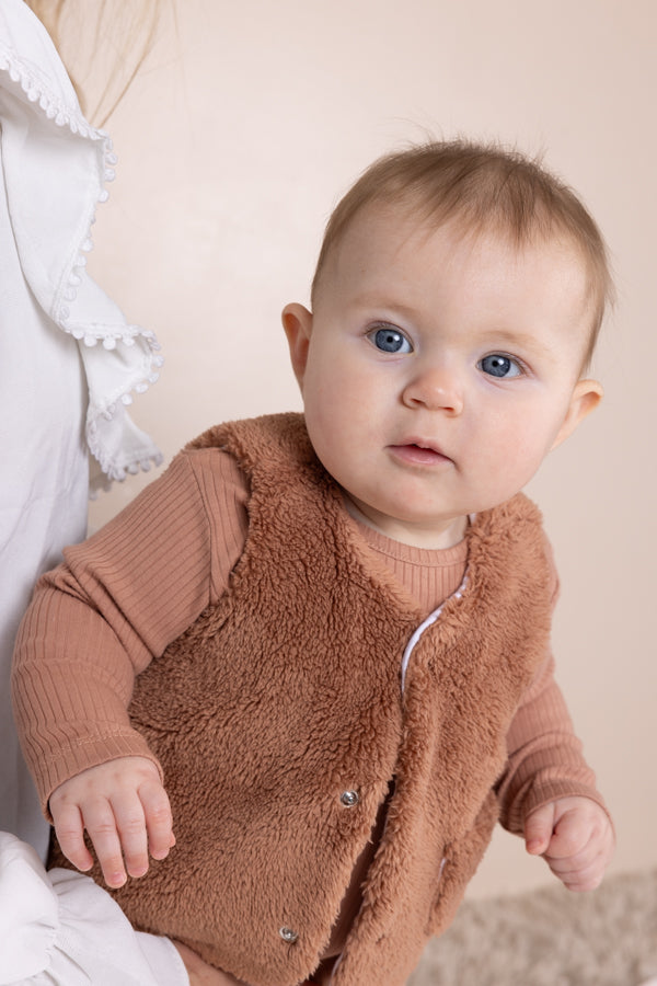 Petite Maison Kato Teddy Gilet Bruin