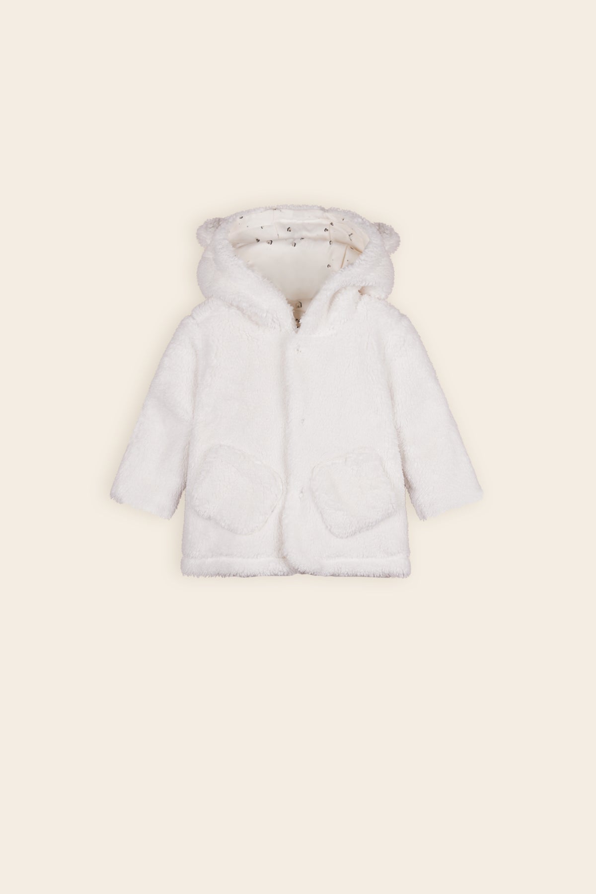 Petite Maison Keddy Teddy Jasje met Capuchon Natural White
