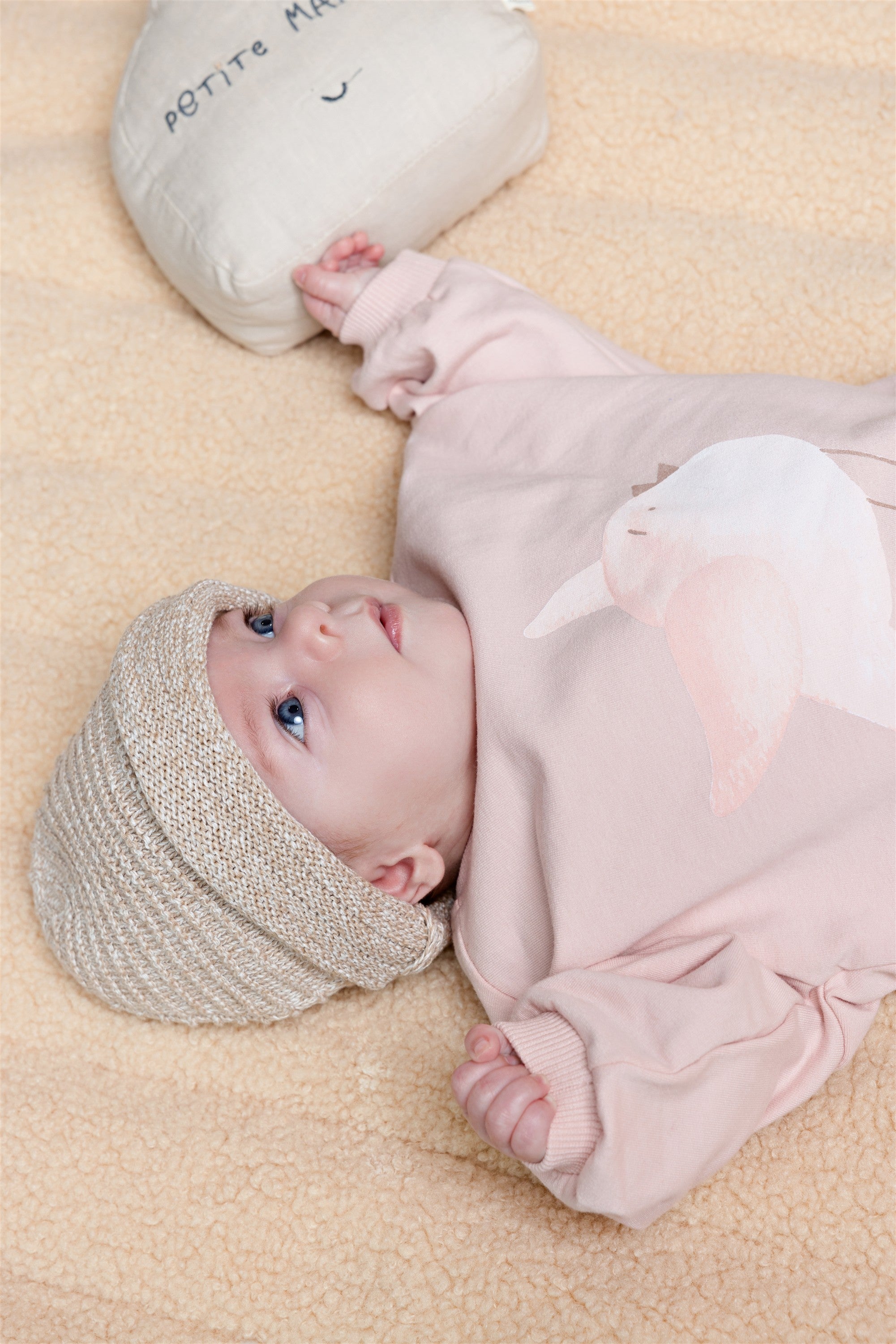 Petite Maison Ker Roomy Sweater met Vogel print Roze