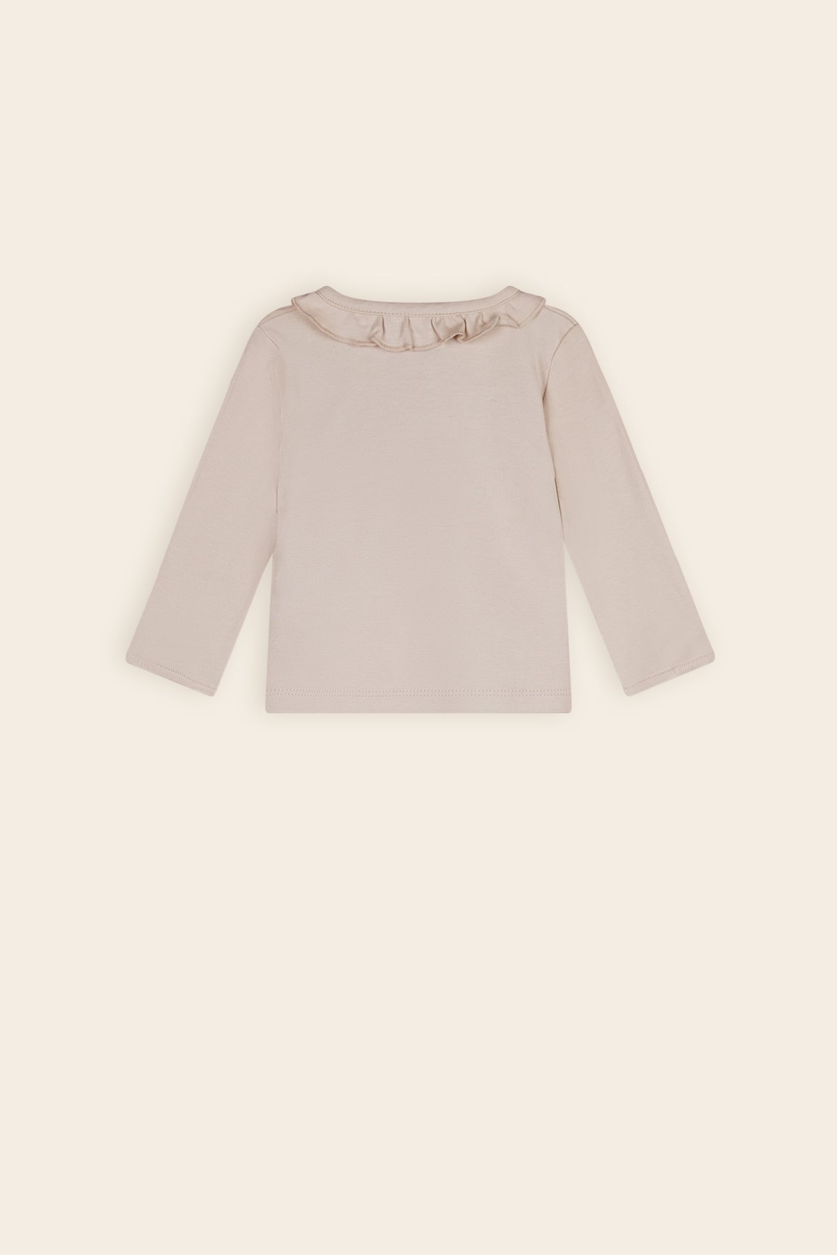 Petite Maison Kaya Tshirt met Ruffle detail Oatmeal