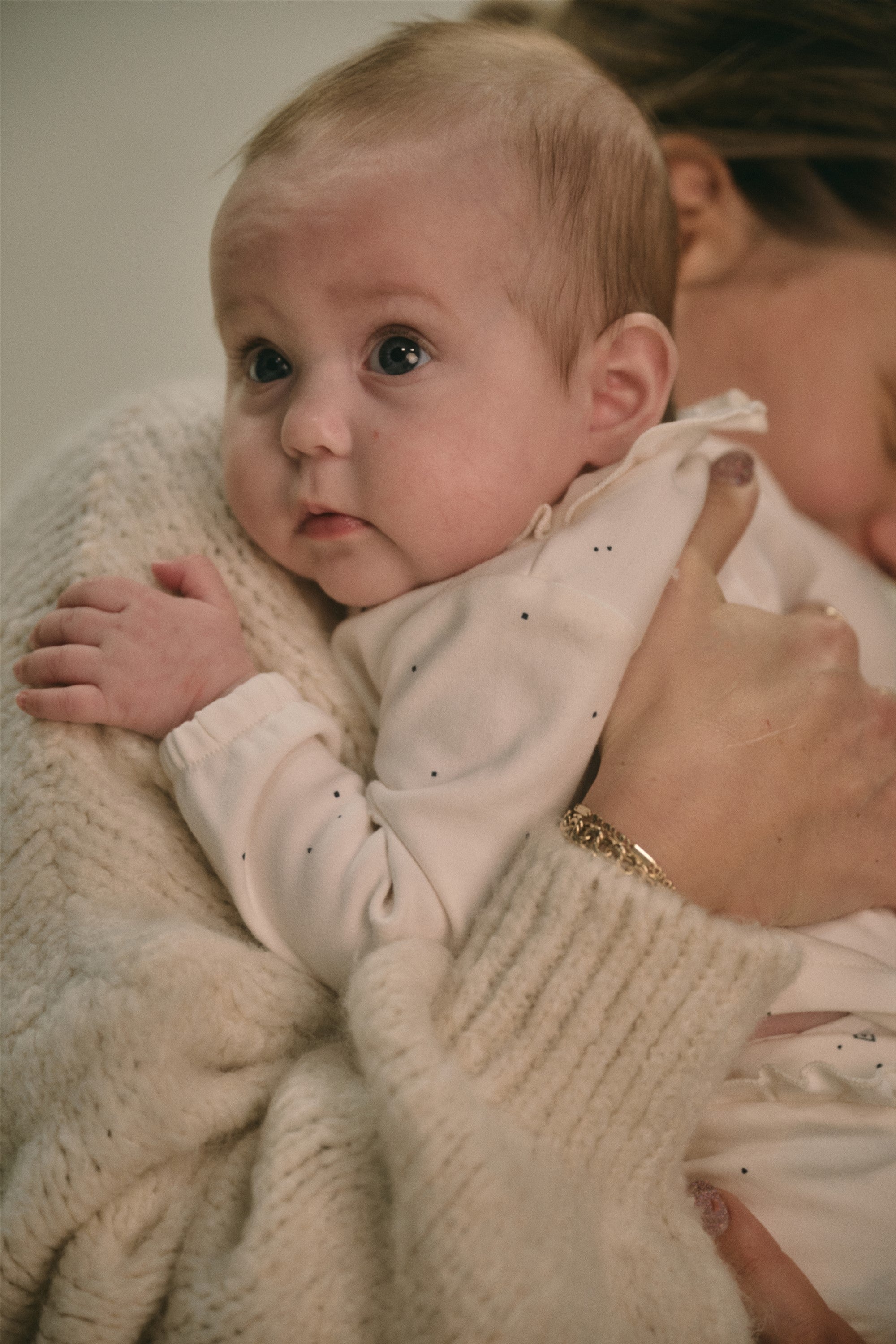 Petite Maison Kaya Tshirt met Ruffle detail AOP Navy