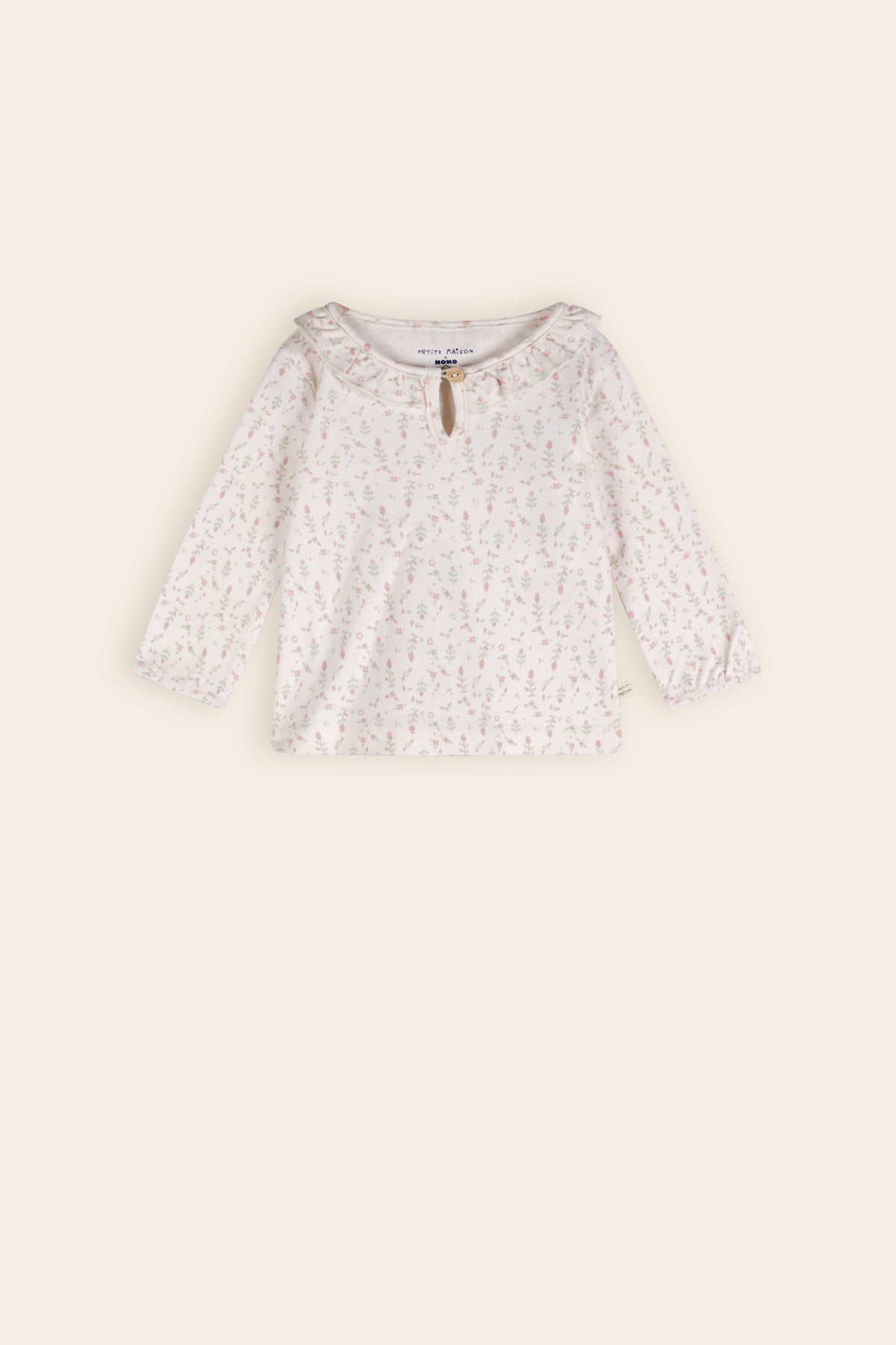Petite Maison Kaya Tshirt met Ruffle Detail Bloemen AOP