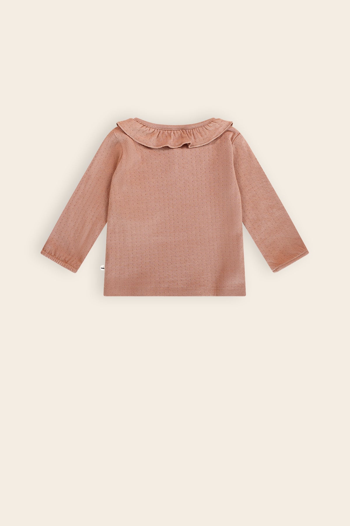 Petite Maison Kaya Tshirt met Ruffle detail Bruin