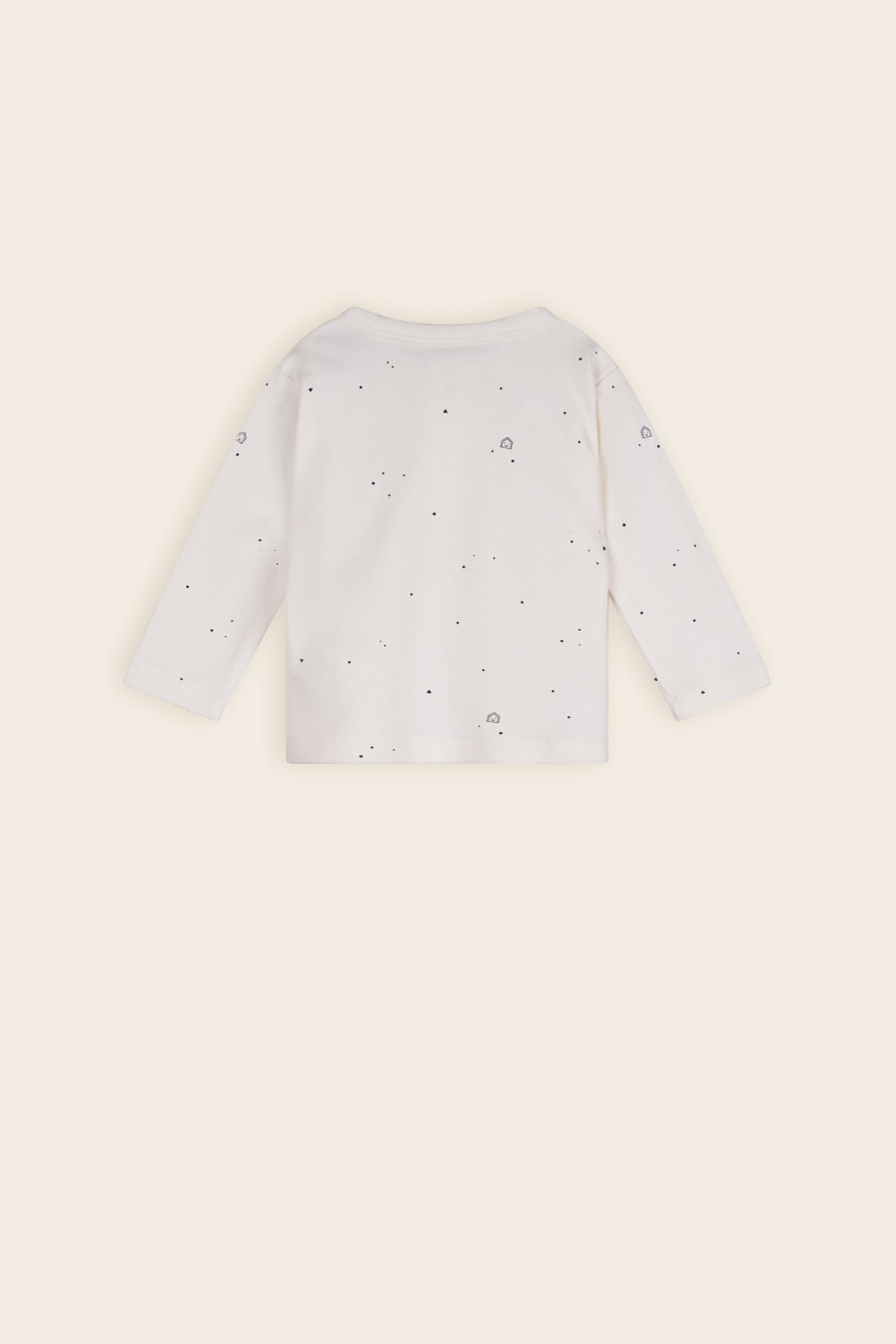 Petite Maison Ko Tshirt met Knoopjes AOP Navy