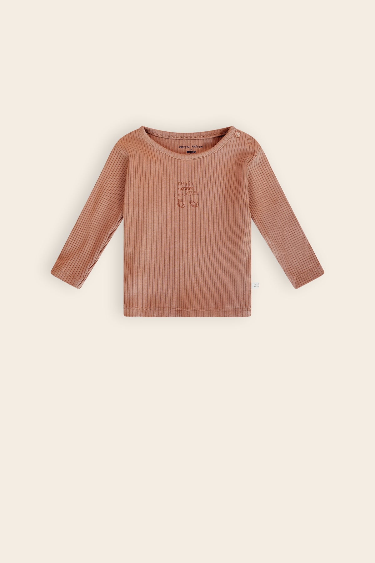 Petite Maison Kokai Rib Jersey Tshirt Bruin