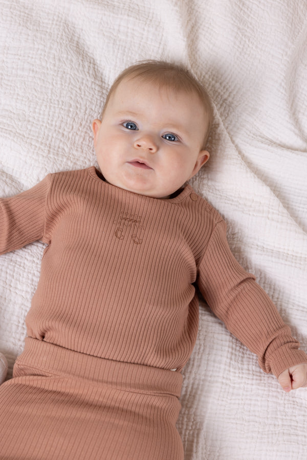 Petite Maison Kokai Rib Jersey Tshirt Bruin