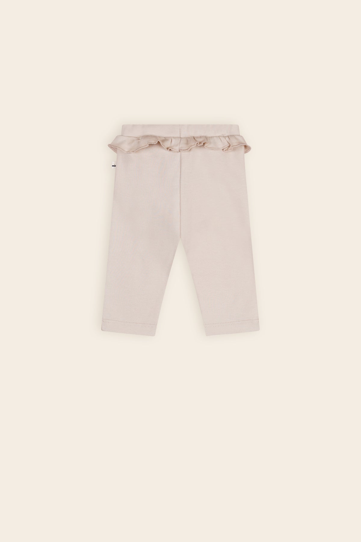 Petite Maison Skyler Jersey Broek met Ruffle Oatmeal