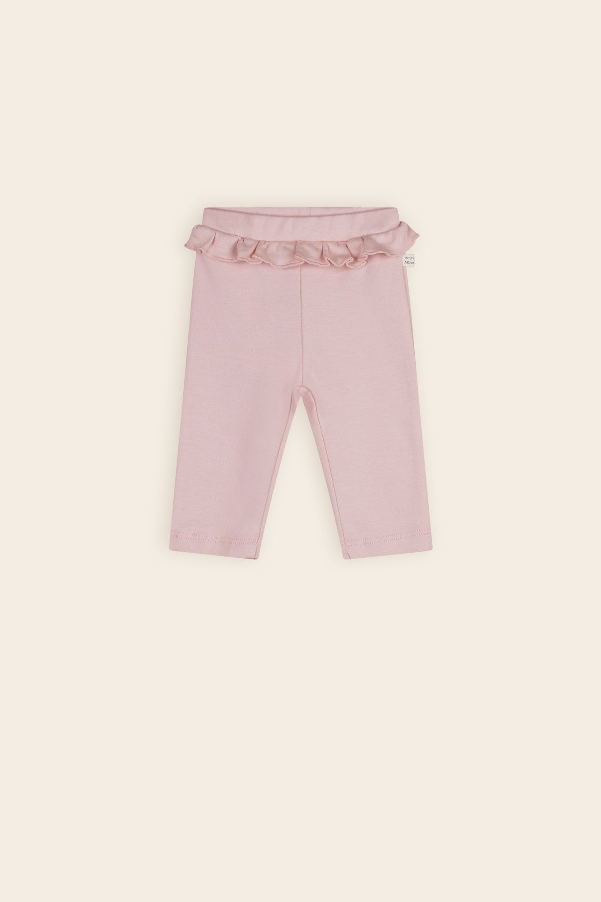 Petite Maison Skyler Jersey Broek met Ruffle Pastel Pink