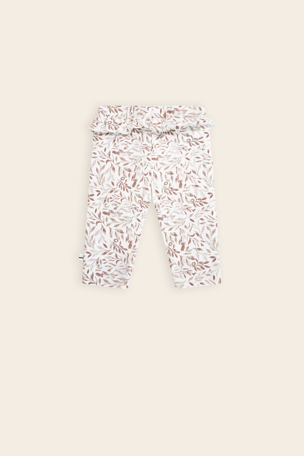 Petite Maison Skyler Jersey Broek met Ruffle Leaves AOP