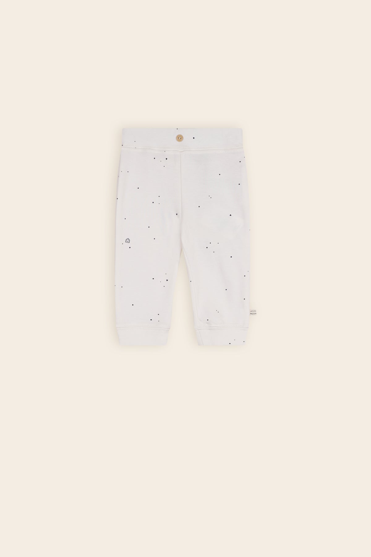 Petite Maison Sky Jersey Broek met Knoopje AOP Navy