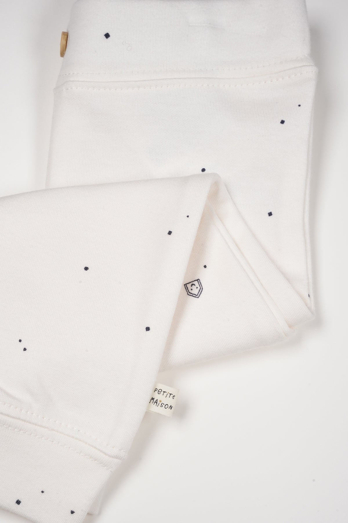 Petite Maison Sky Jersey Broek met Knoopje AOP Navy