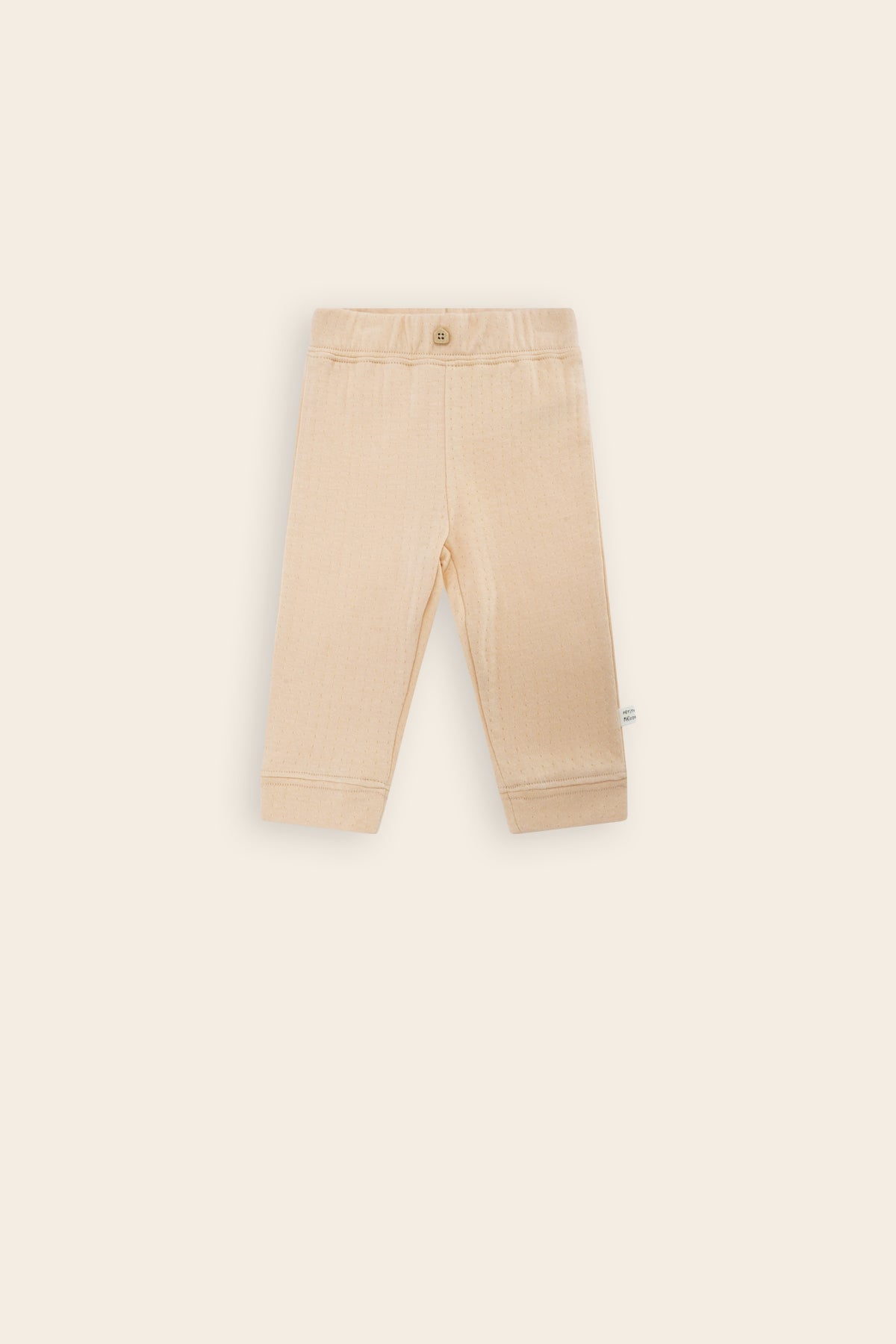 Petite Maison Sky Jersey Broek met Knoopje Oranje