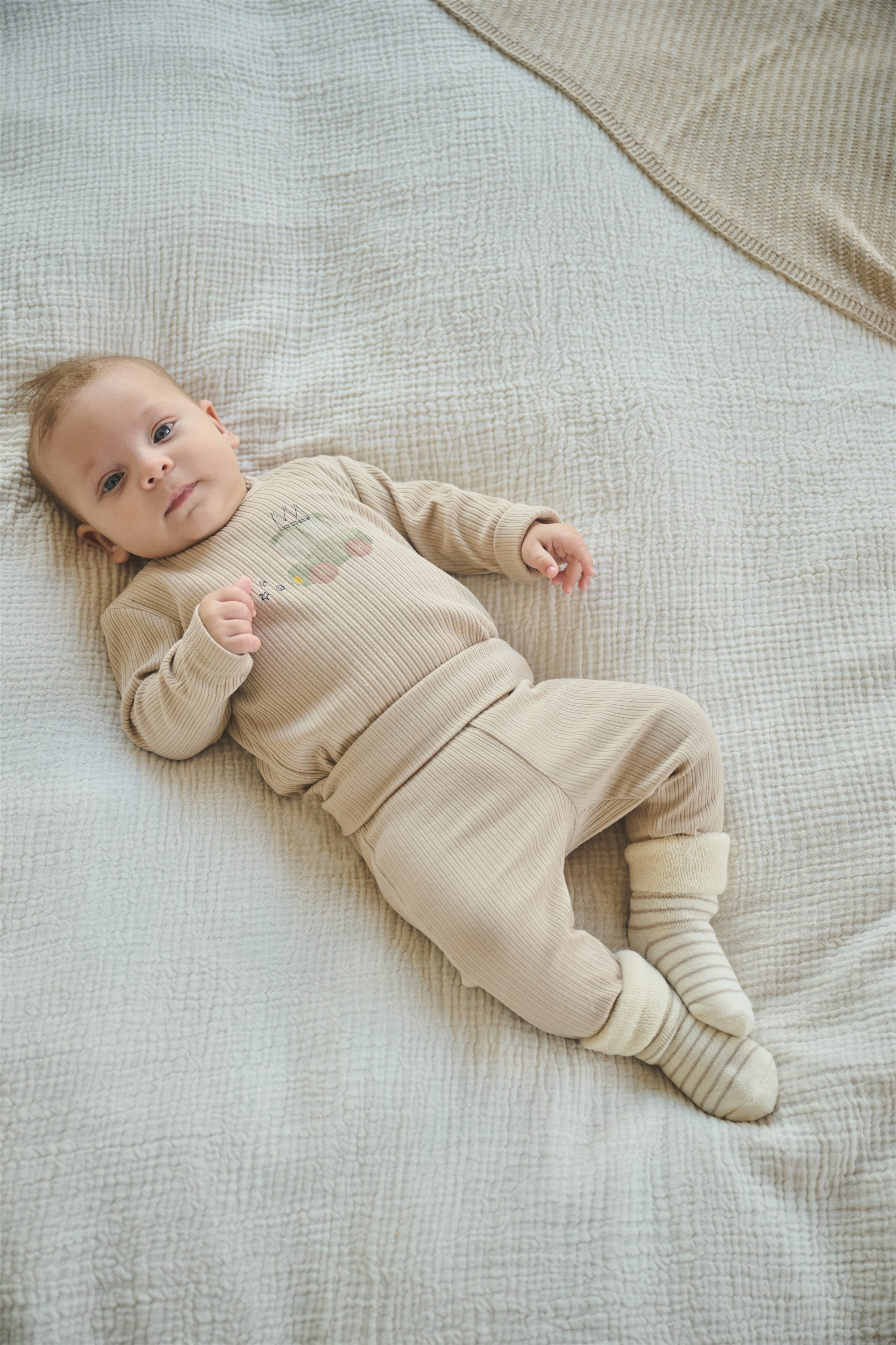 Petite Maison Seg Rib Broek Oatmeal