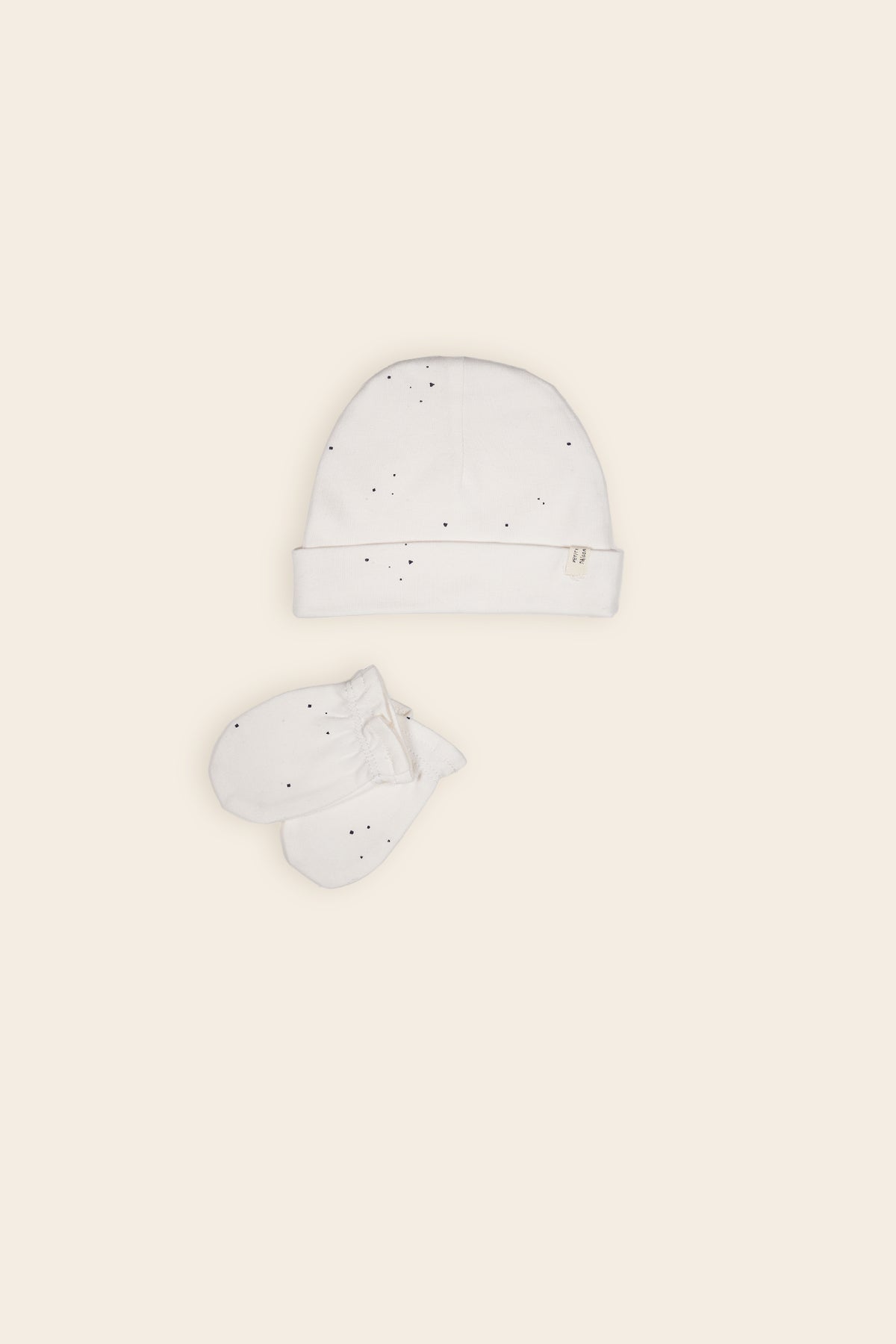 Petite Maison Rune Muts & Krabwantjes Set AOP Navy