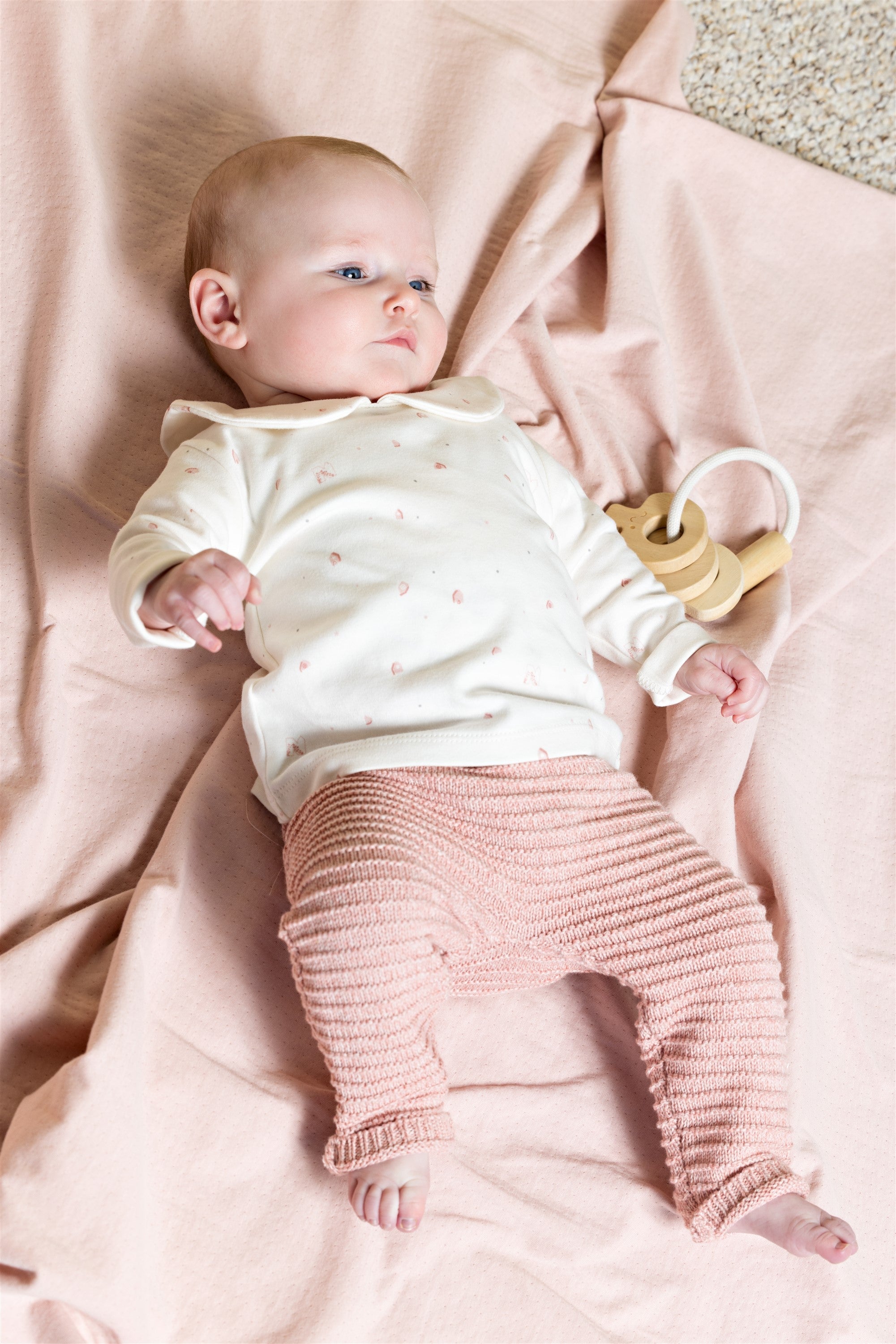 Baby T-Shirt Round Neck Pink Print