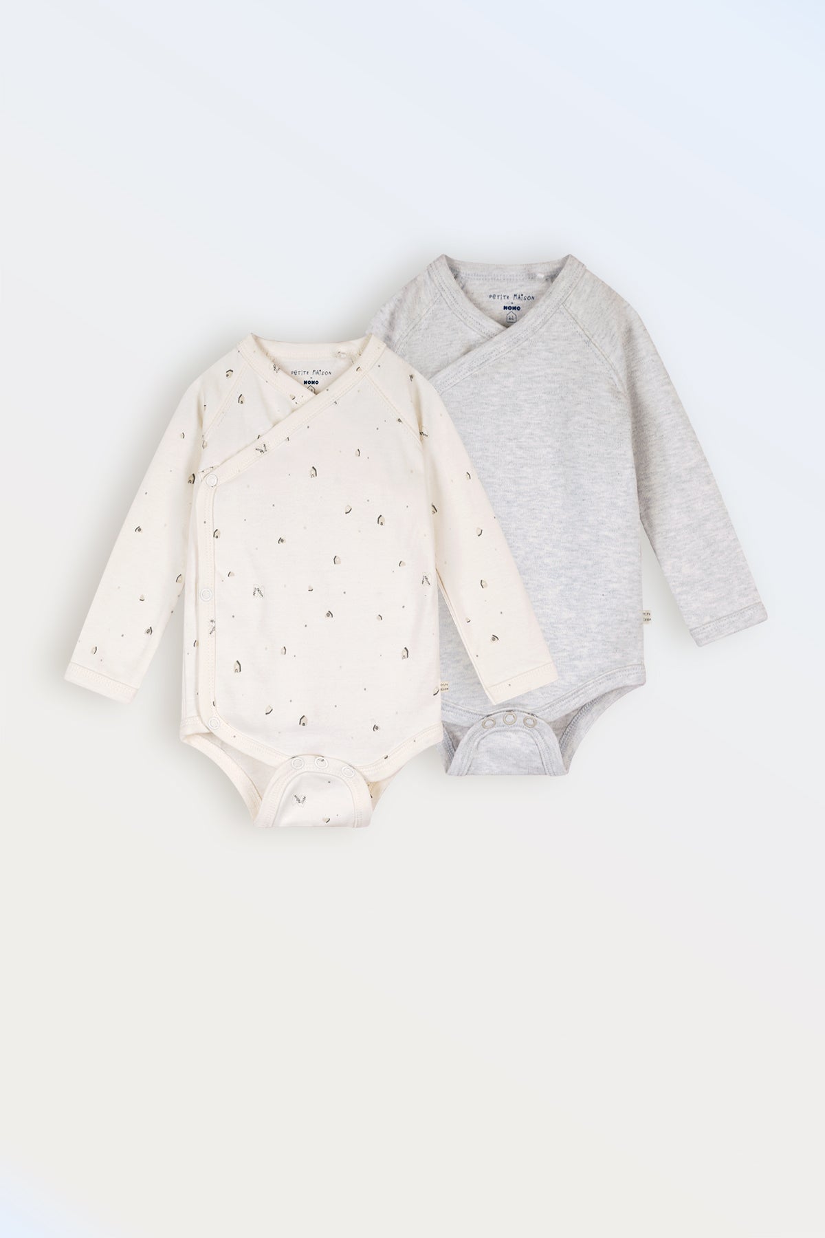 Baby 2-pak Romper Grijs