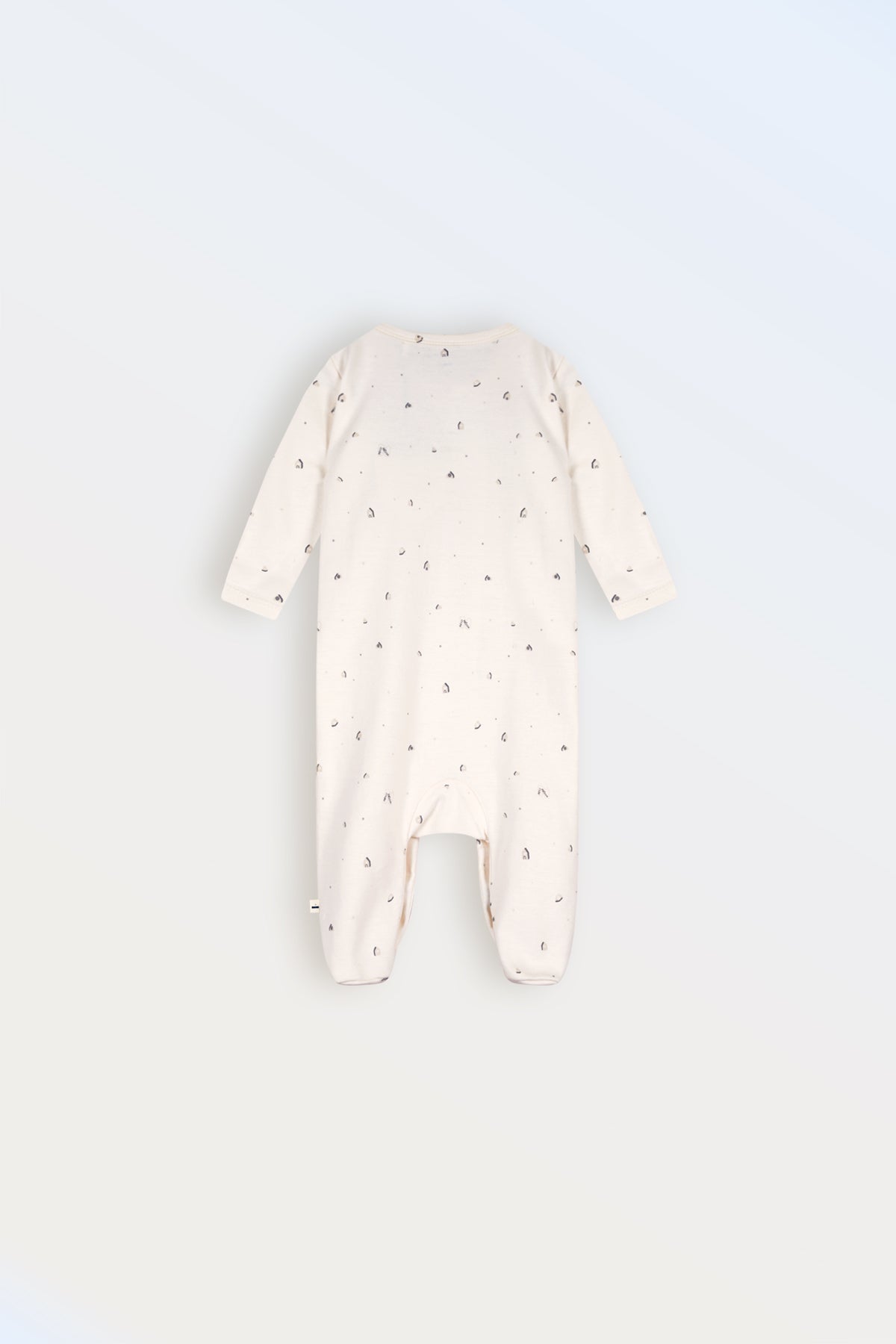 Baby Sleeping Suit Grey printed