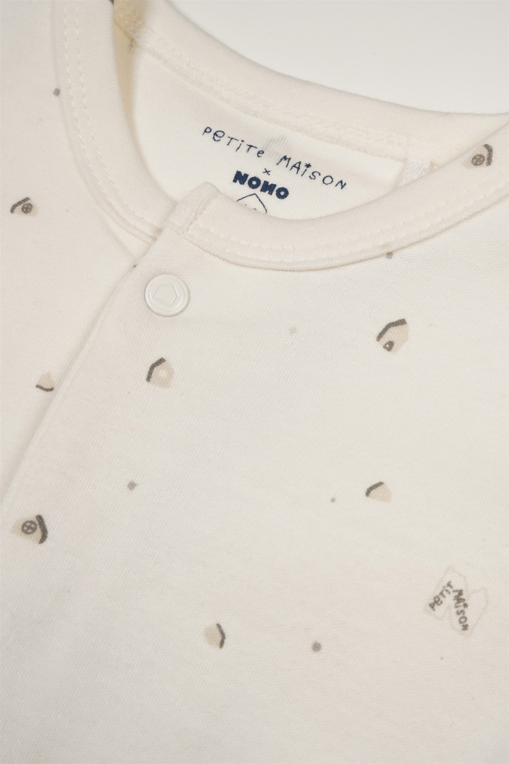 Baby Sleeping Suit Grey printed