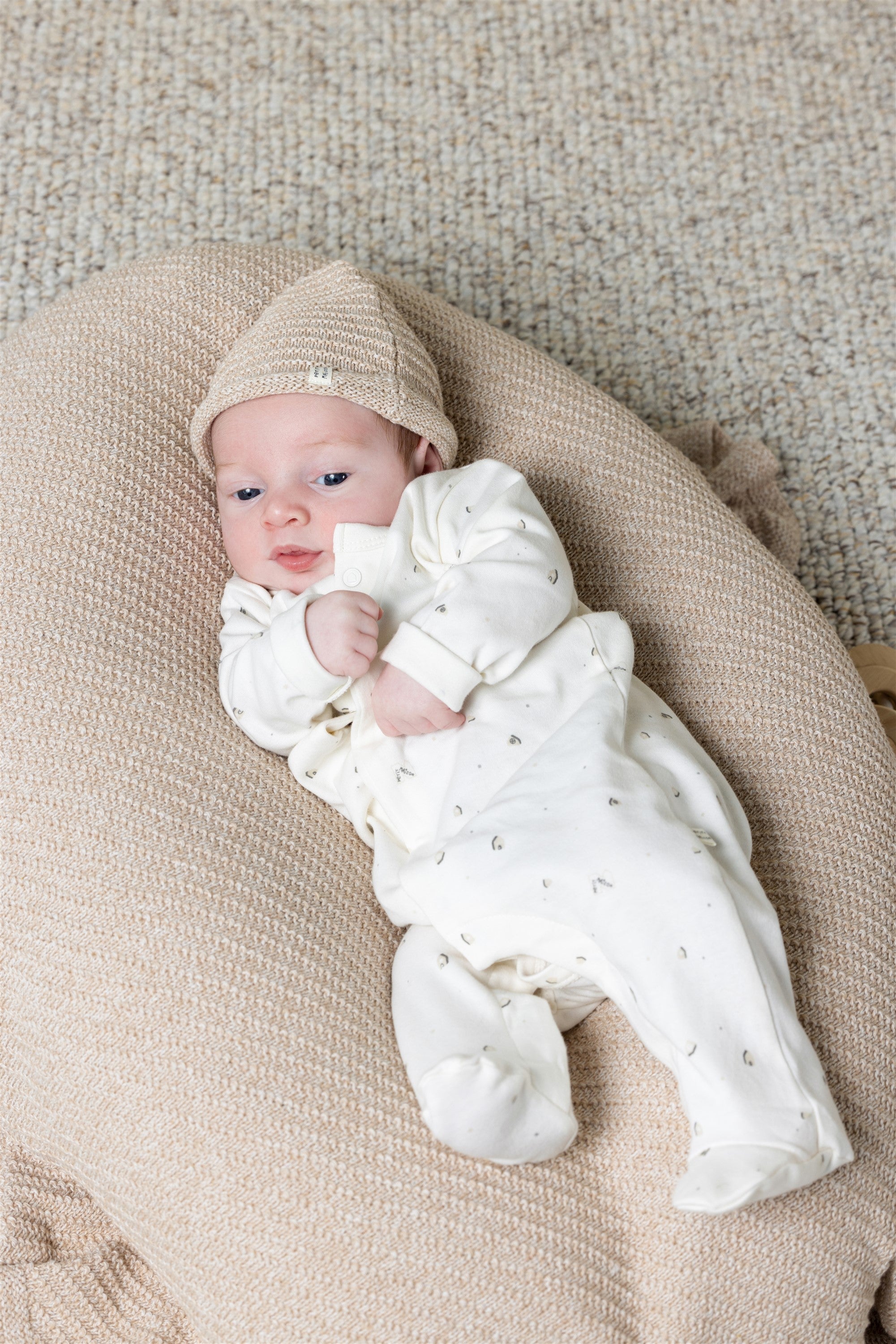 Baby Sleeping Suit Grey printed