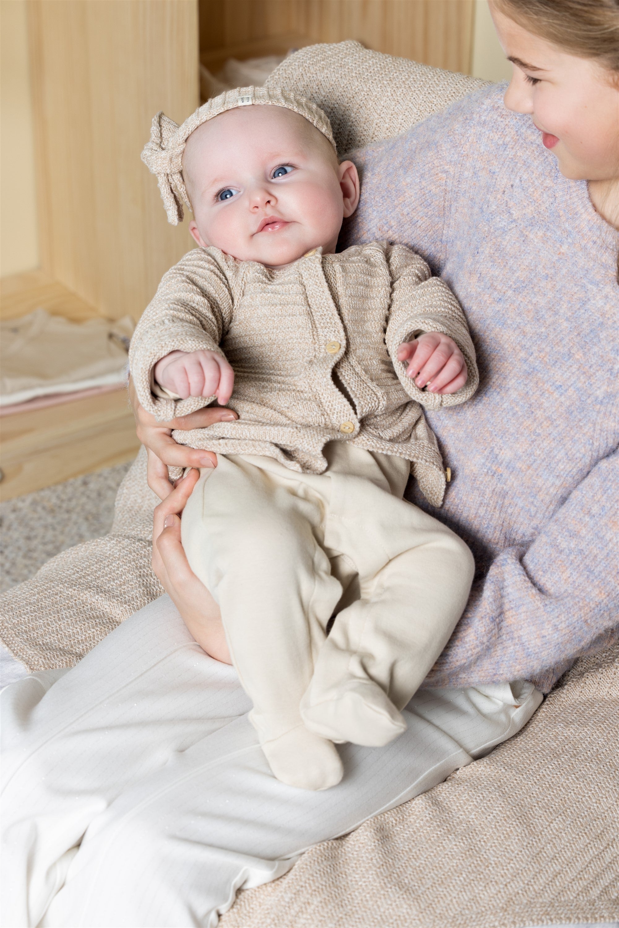 Petite Maison Kiki Gebreid Vest Oatmeal