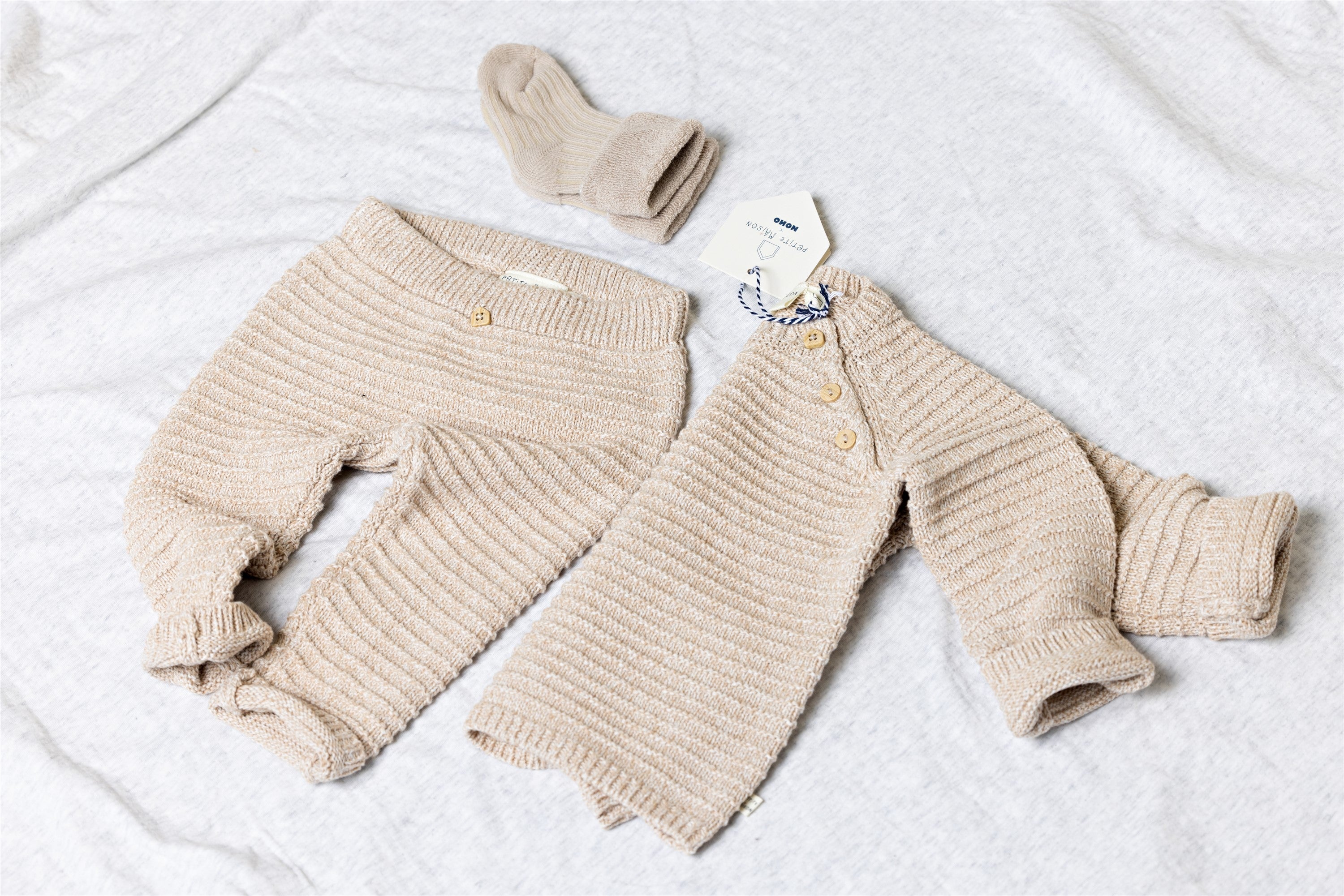 Petite Maison Seol Strickhose Oatmeal