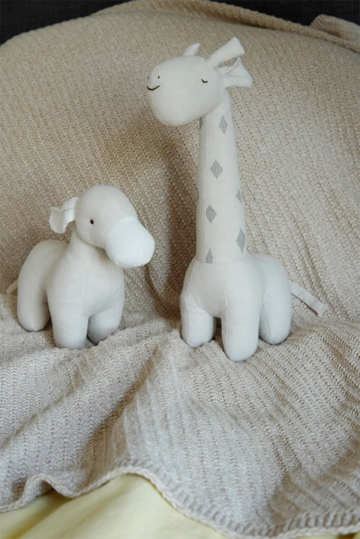 Giraffe Zachte Knuffel Oatmeal