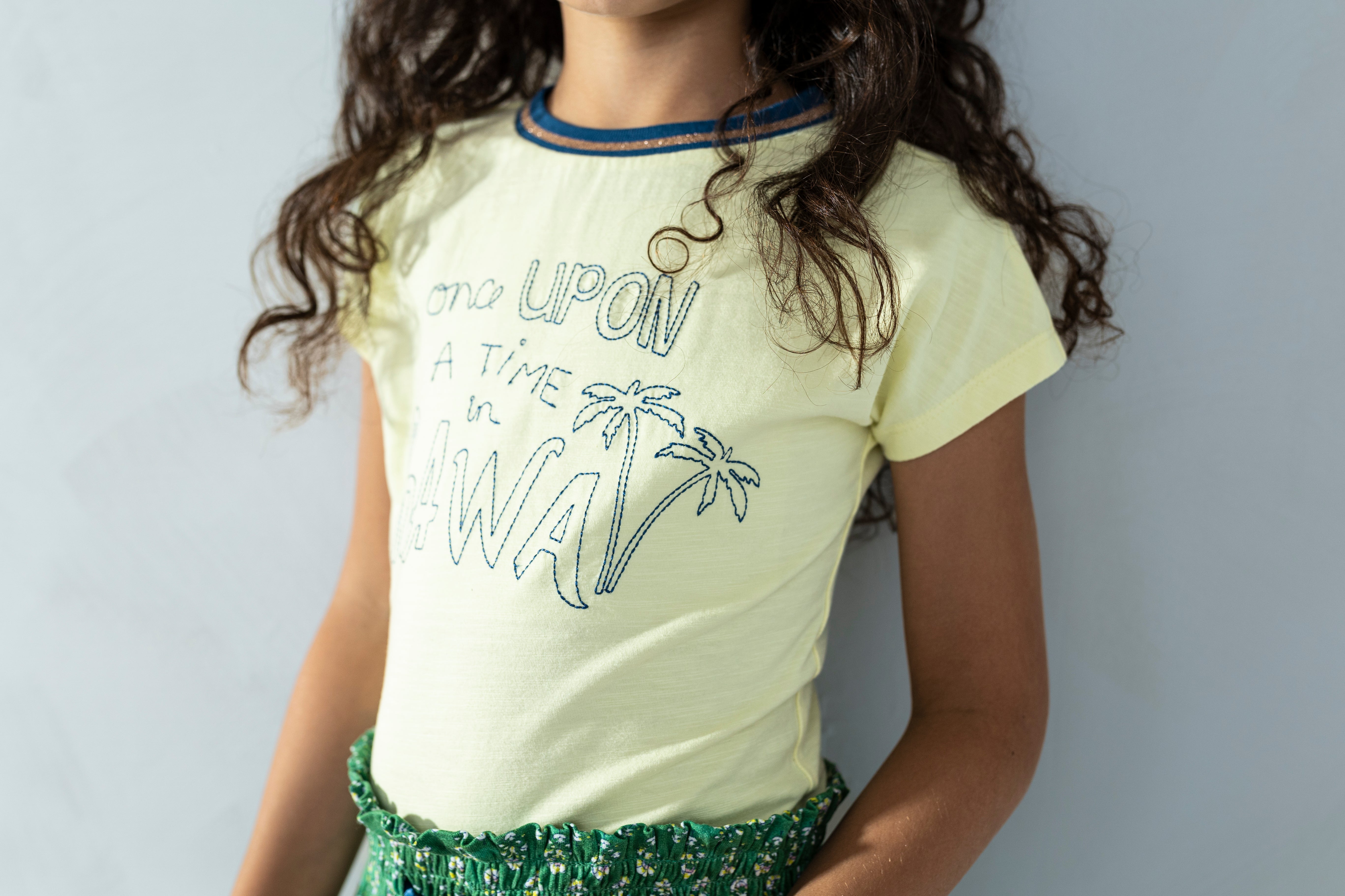 LikeFLO Flo Girls Crepe Jersey Dress With Jersey Top - LikeFlo