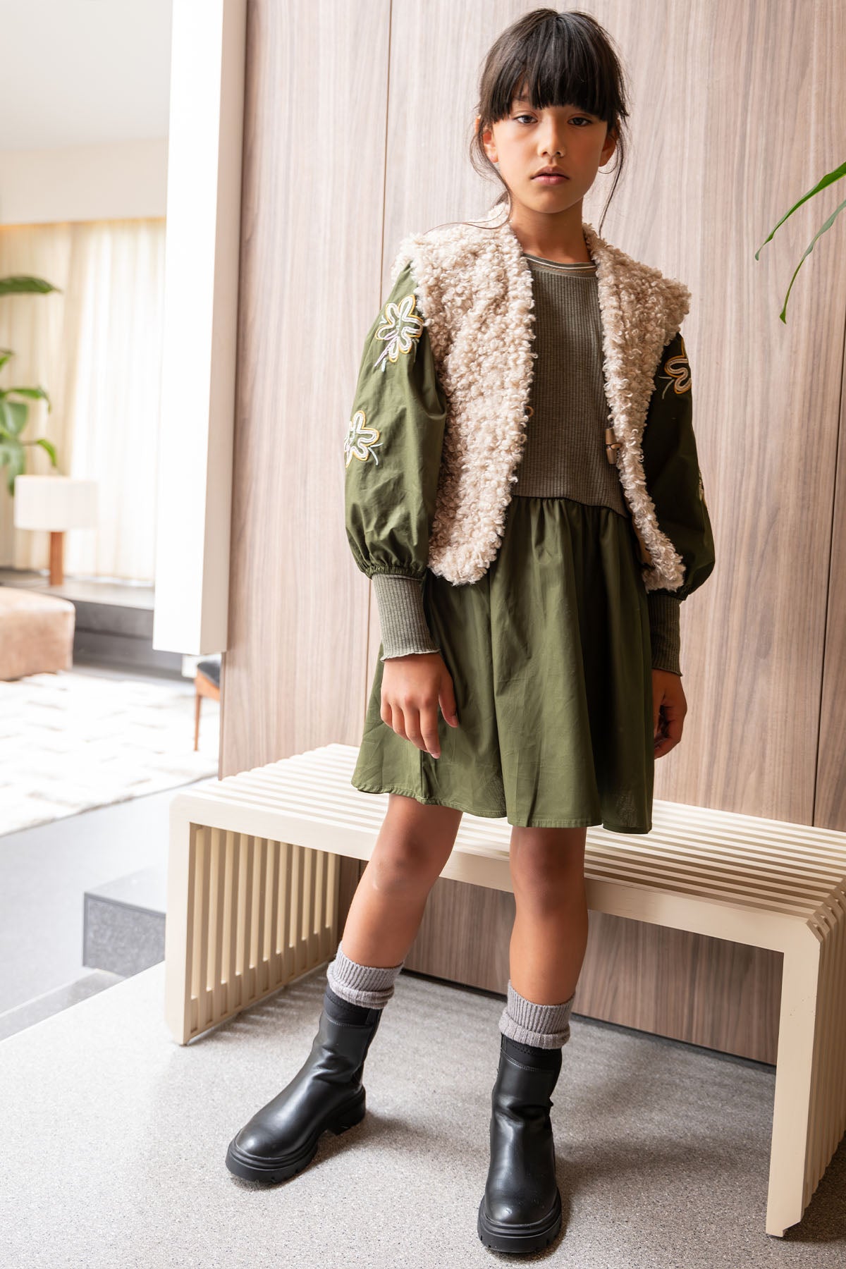 LikeFLO Dress Minthe Army - LikeFlo