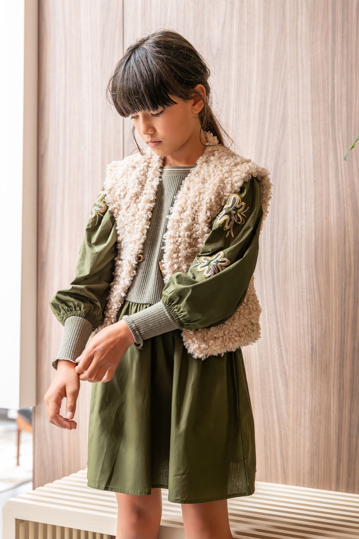 LikeFLO Dress Minthe Army - LikeFlo