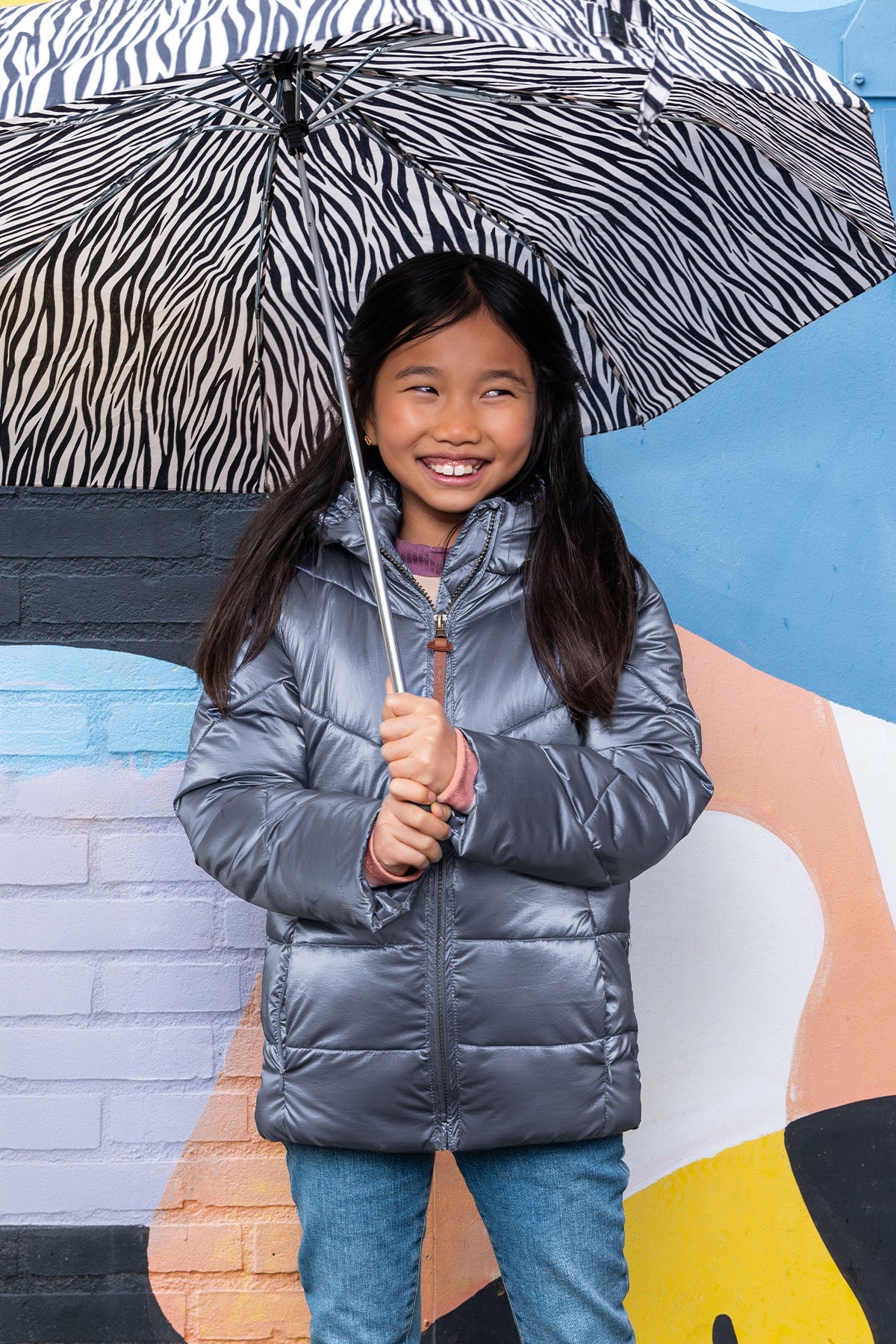 LikeFLO Girls Ashley Flo Girls Hooded Jacket Blue - LikeFlo