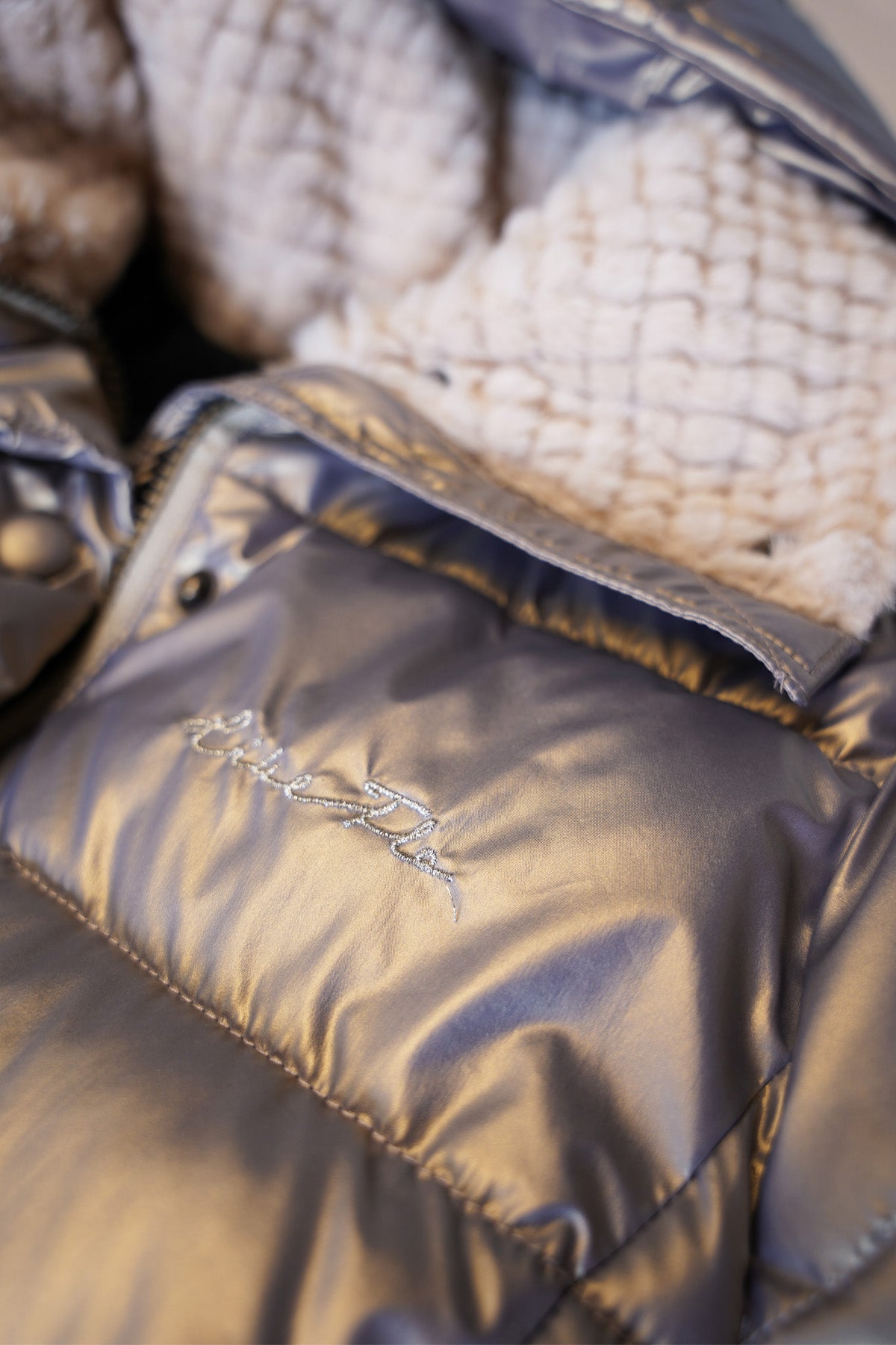 LikeFLO Girls Abby Flo Girls Long Fancy Hooded Jacket Mud - LikeFlo