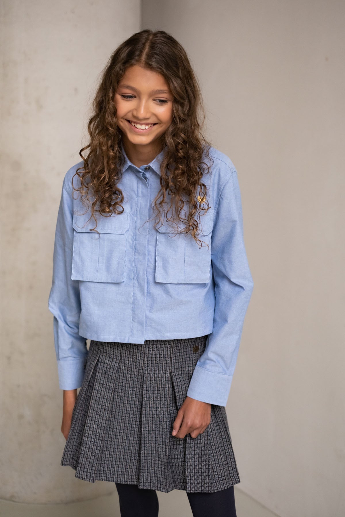 Like Flo Blouse Cassy Denim