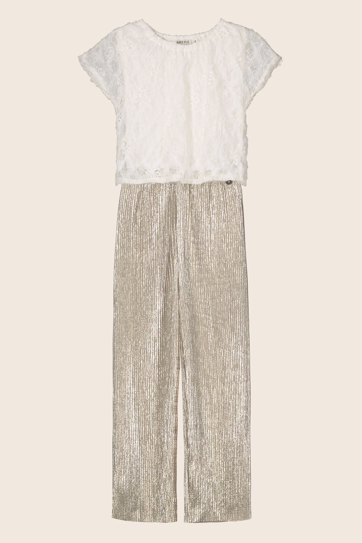 Like FLO Babs Jumpsuit Off White