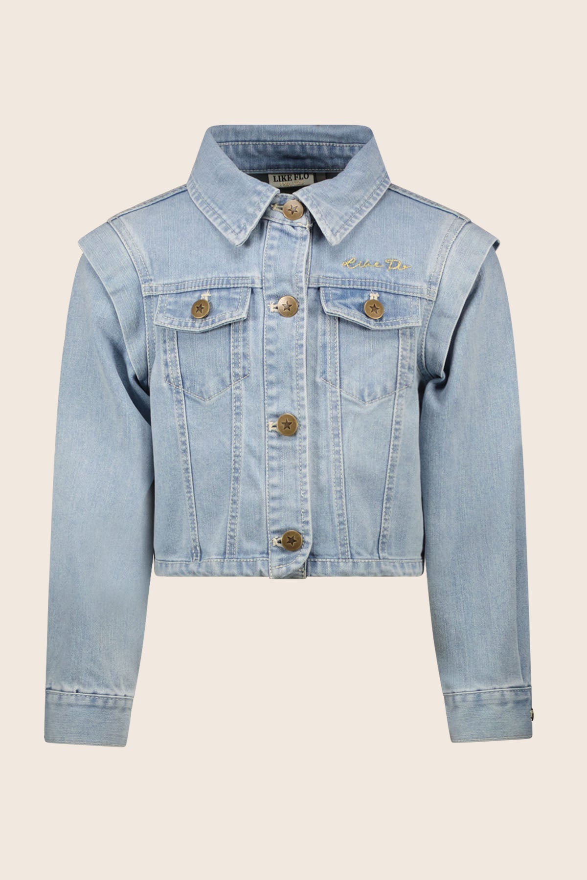Like FLO Ame Jacket Lt denim
