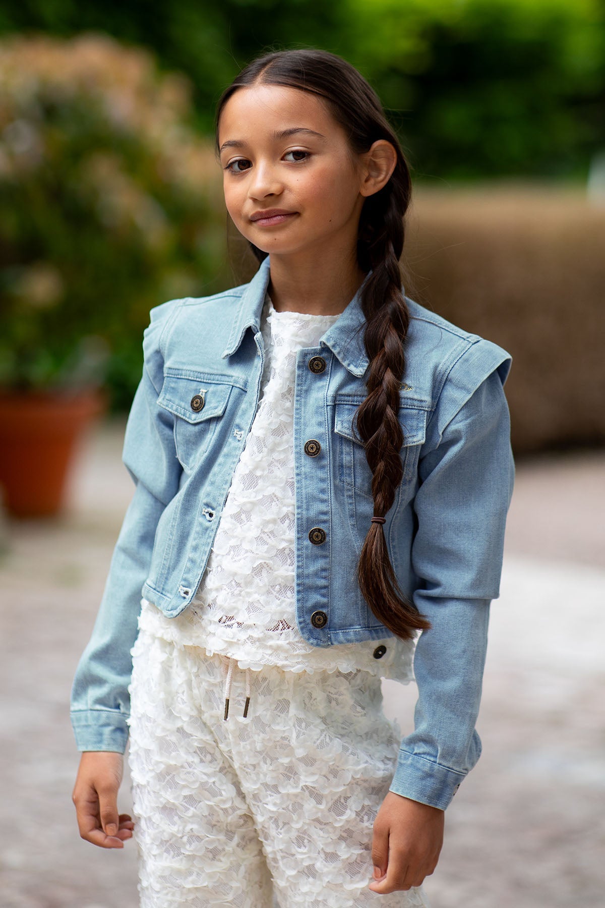 Like FLO Ame Jacket Lt denim