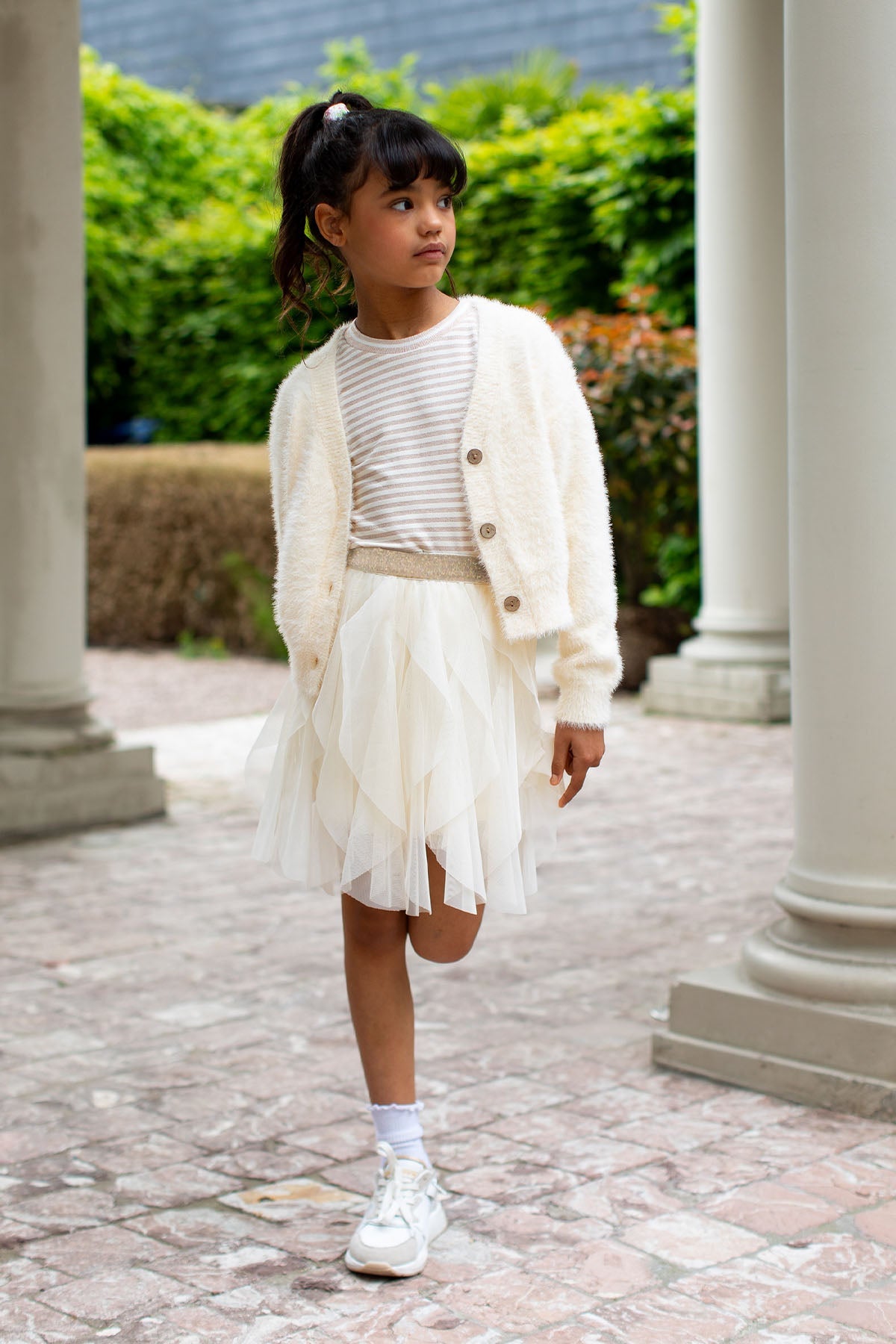 Like FLO Dora Strickjacke Off-White