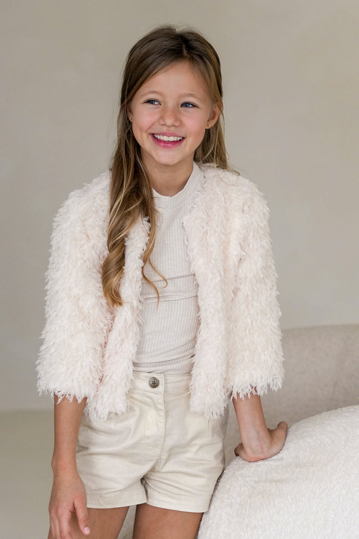 Like FLO Doris Strickjacke Off-White