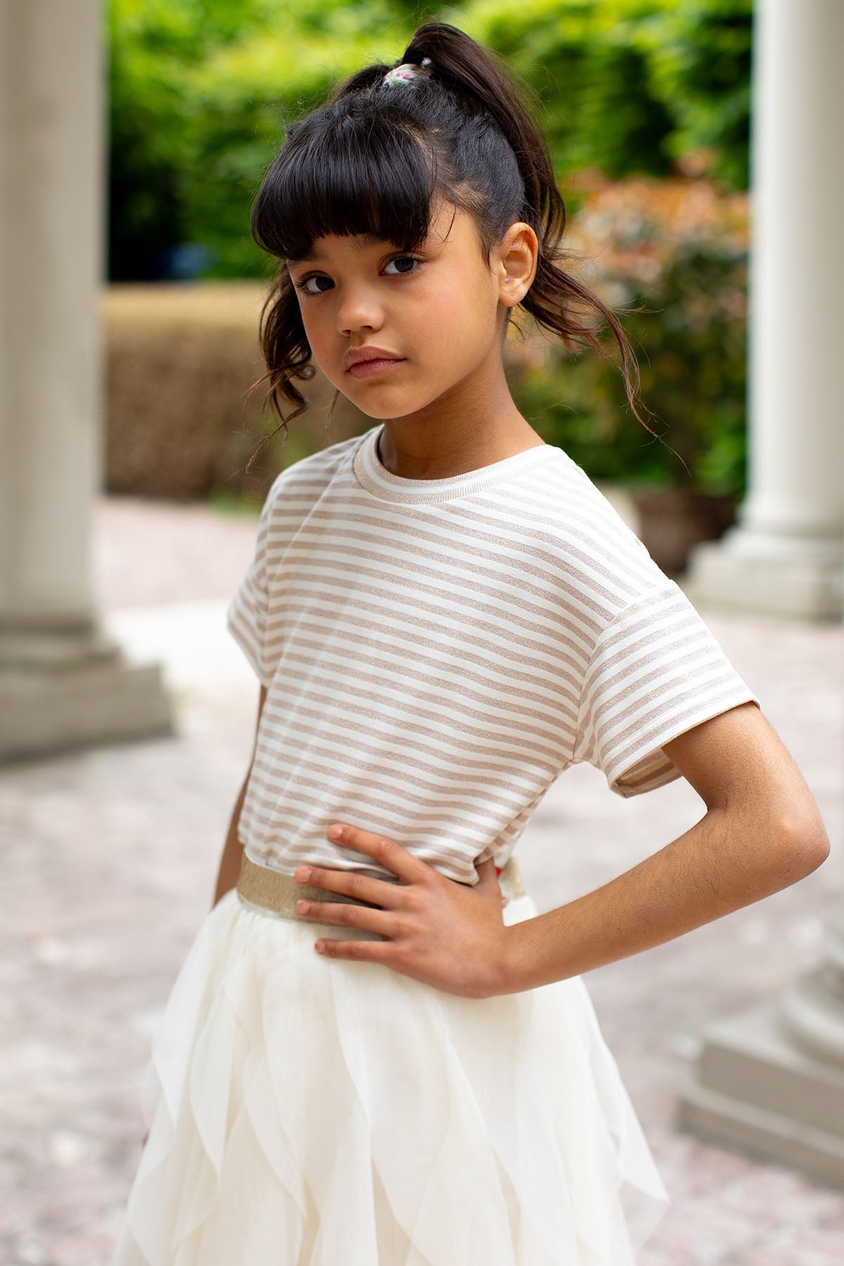 Like FLO Eline Tee Lurex stripe