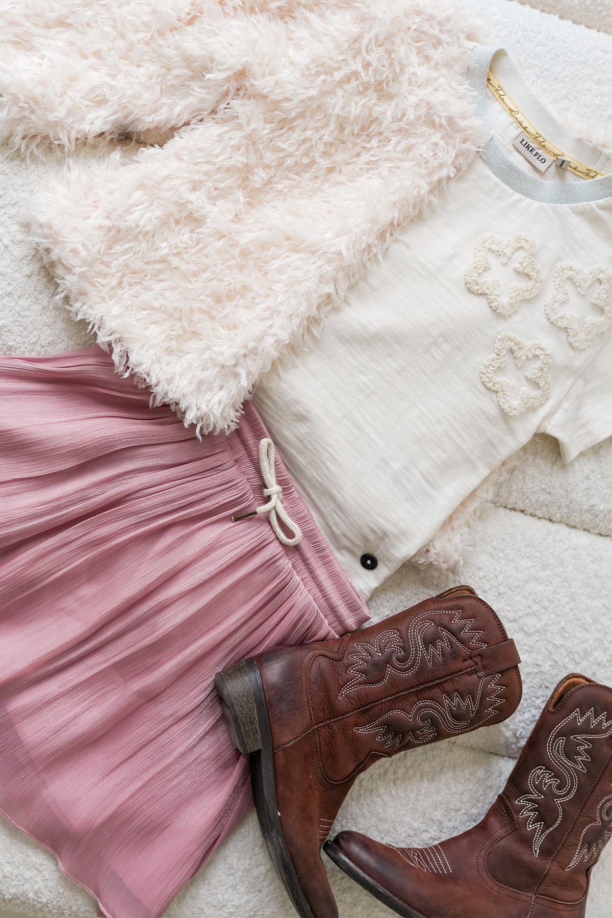 Like FLO Salina Skirt Lt Pink