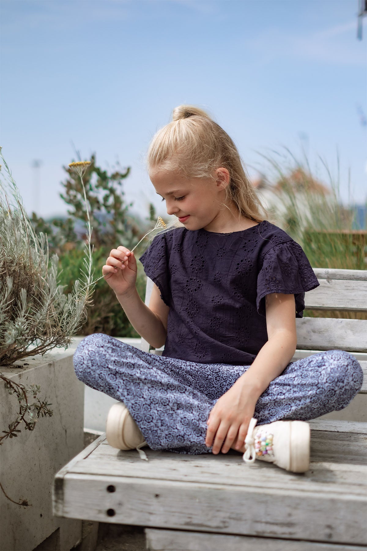 Like FLO Claire Top Navy