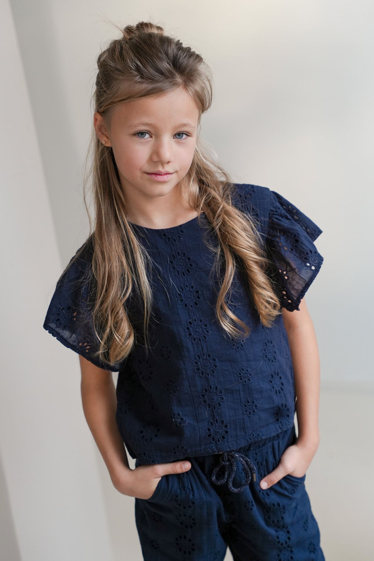 Like FLO Claire Top Navy